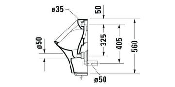 Duravit Bidet Elektro-Urinal DURASTYLE 300x340mm Netzans ZL v hi o Fliege HG we