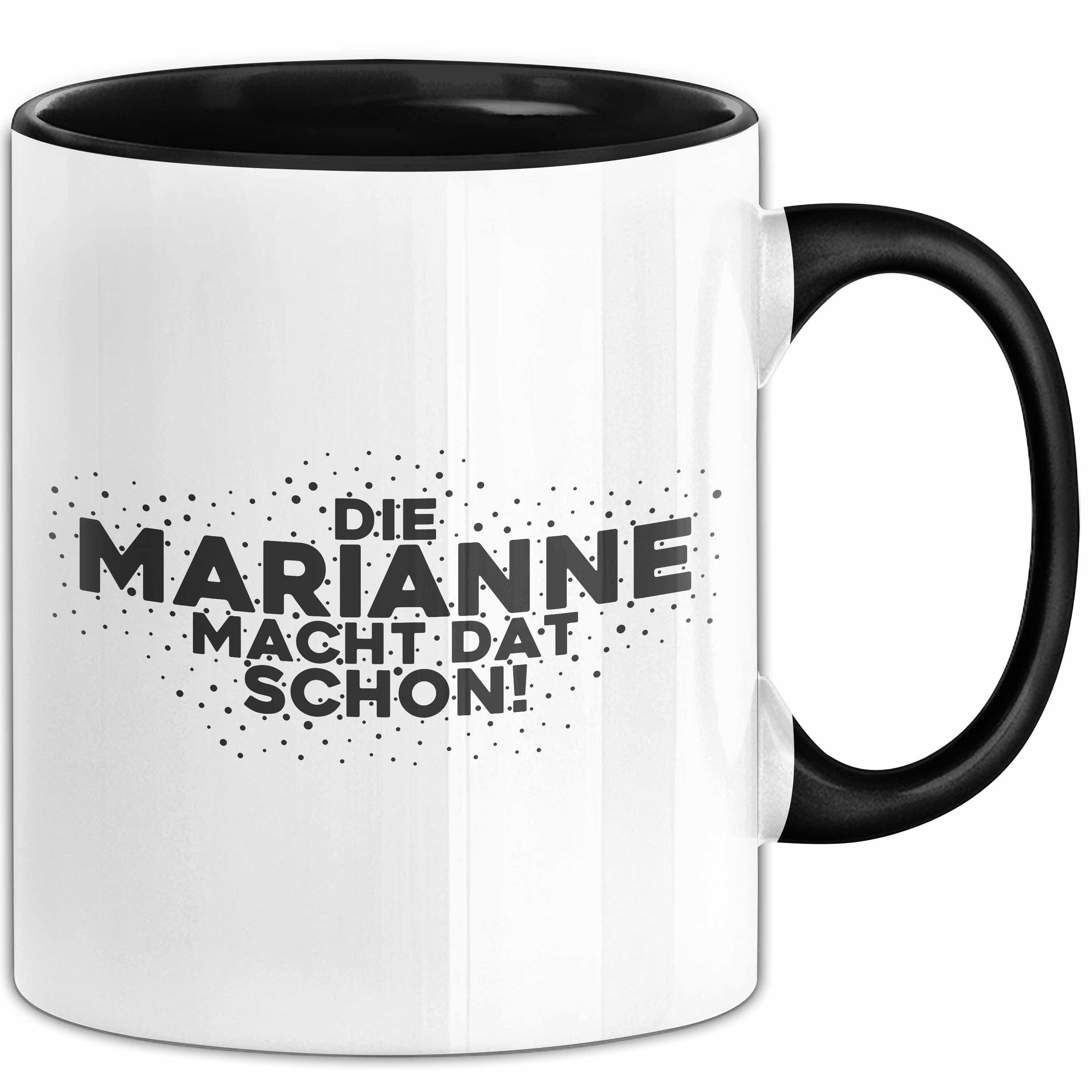 Trendation Tasse Marianne Tasse Die Marianne Macht Dat Schon Geschenk, Keramik