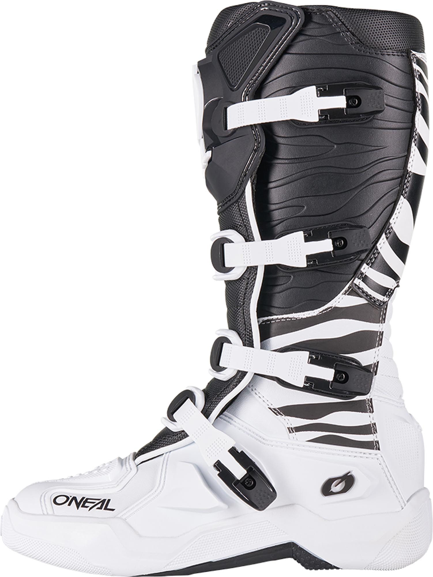 O’NEAL 3SRS Zebra Motocross Stiefel Motorradstiefel Atmungsaktiv