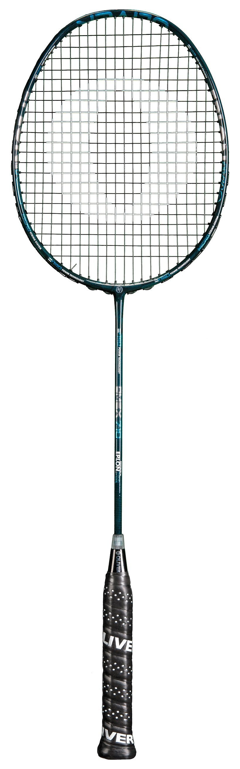 Badmintonschläger Omex 710 (ausgewogen, sehr steif) - besaitet
