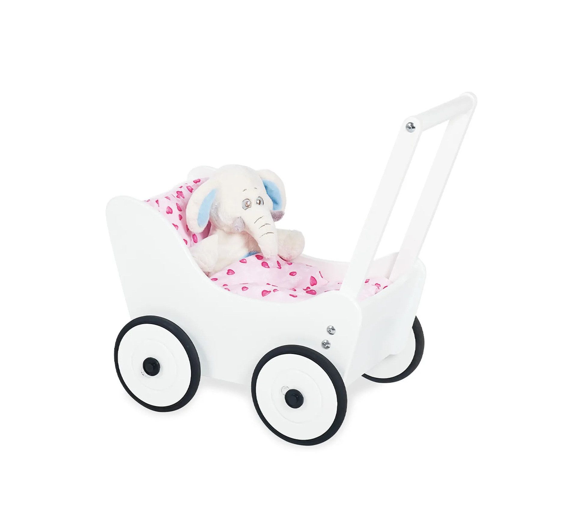 Pinolino® Ходунки Maria Puppenwagen inkl. Bettzeug - Lauflernhilfe aus Holz, (1-tlg), Fördert Motorik, Gleichgewicht und Kreativität, Skandinavisches Design