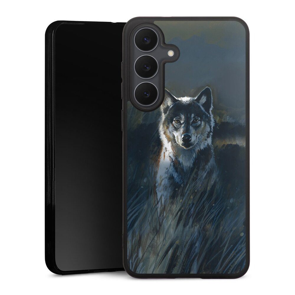 DeinDesign Handyhülle Wolf Natur Malerei Wolf 2, Samsung Galaxy S25 FE Silikon Hülle Premium Case Handy Schutzhülle