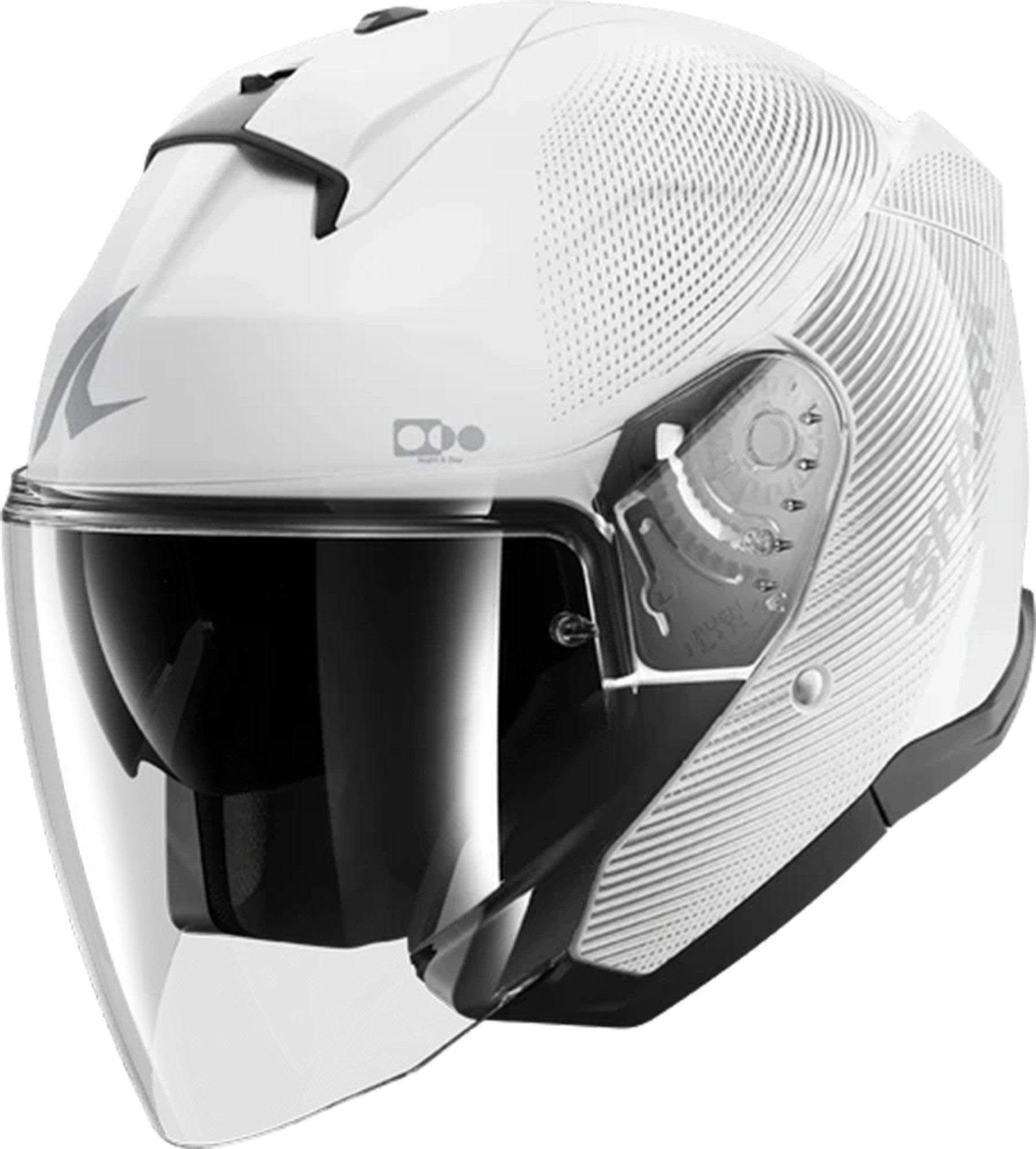 Shark Motorradhelm Skwal SP Lyne Jethelm, Antifog Beschichtet,vorbereitet Für Kommunikationssystem,geeignet