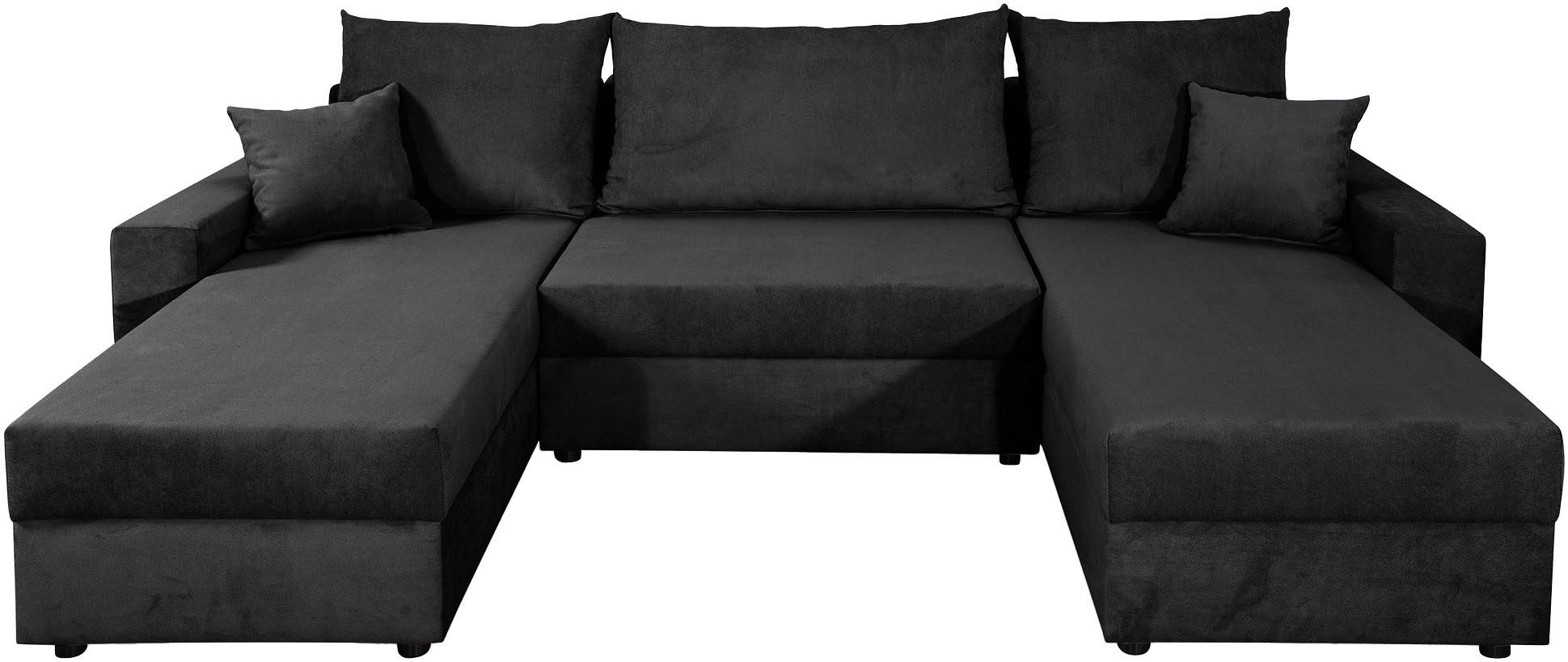 COLLECTION AB Wohnlandschaft Pico U-Form, B: 252 cm, Schlaffunktion, Bettkasten & 2 Zierkissen