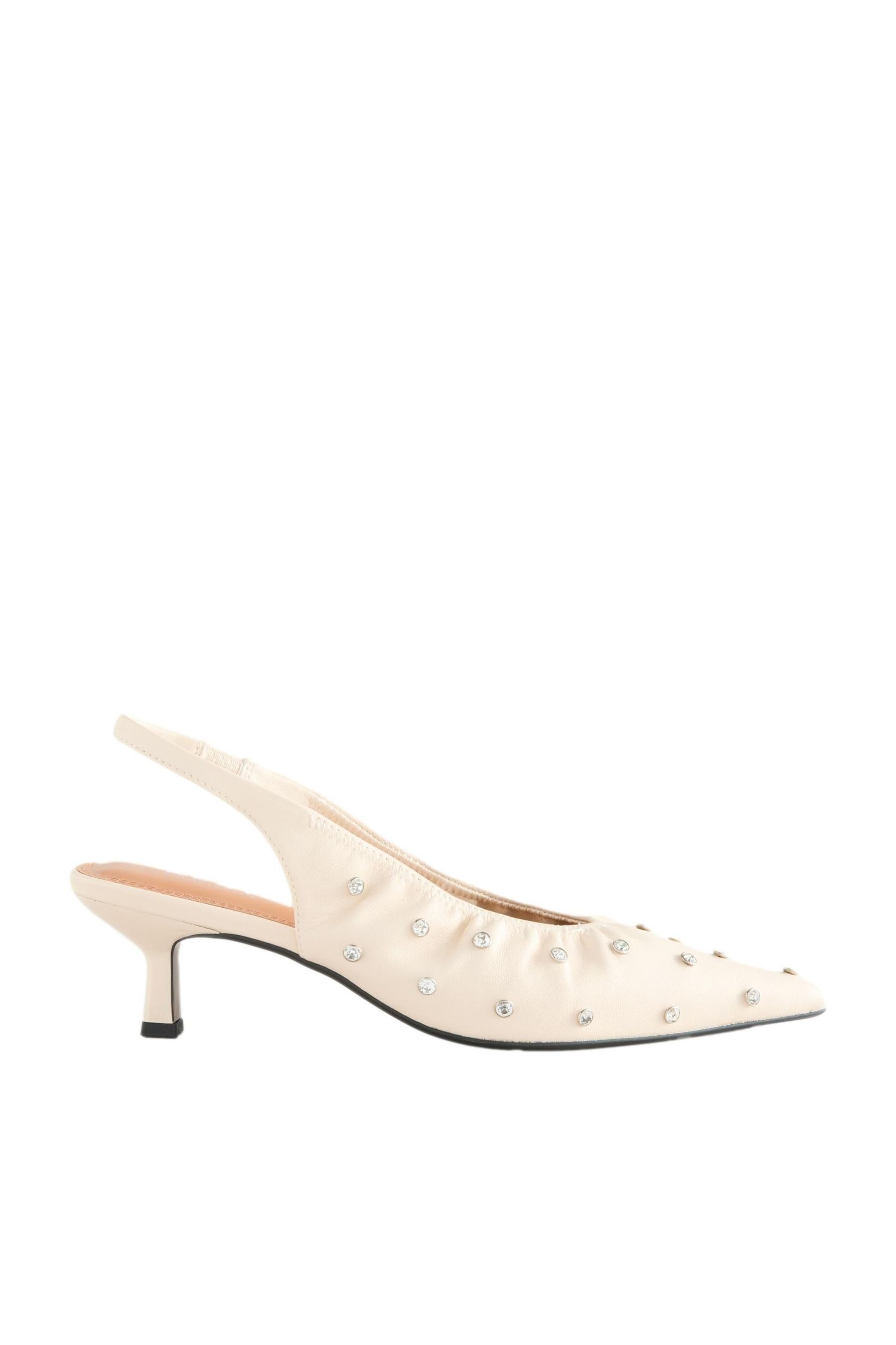 Forever Comfort® spitze Slingbacks, Nietenbesatz Slingpumps