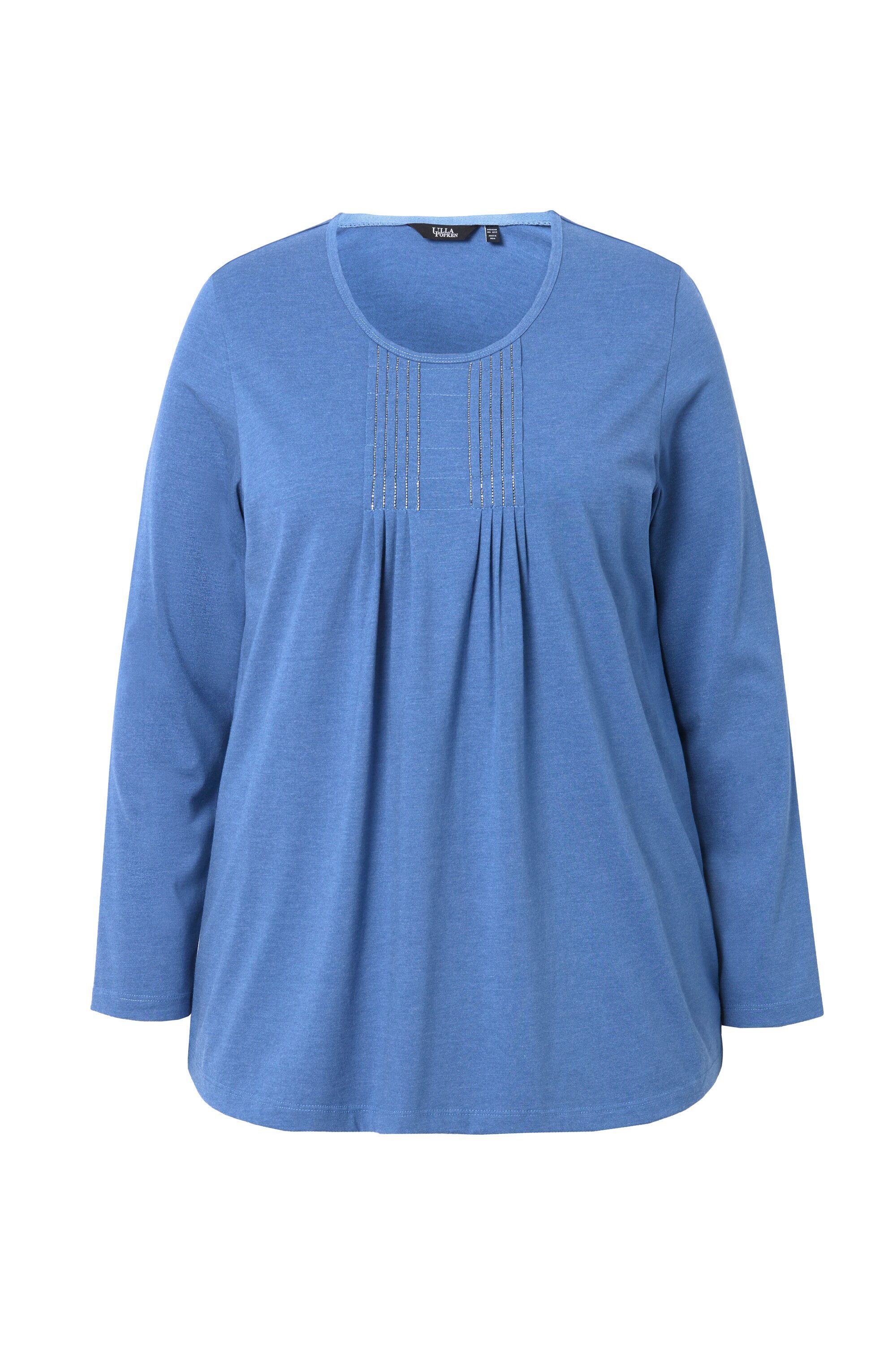 Ulla Popken T-Shirt Shirt Falten Perlen günstig online kaufen