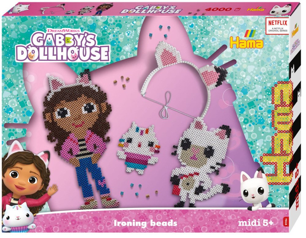 Thumbnail - Dan Import Bügelperlen Hama Bügelperlen Kreativset GABBY'S DOLLHOUSE 4000 Perlen