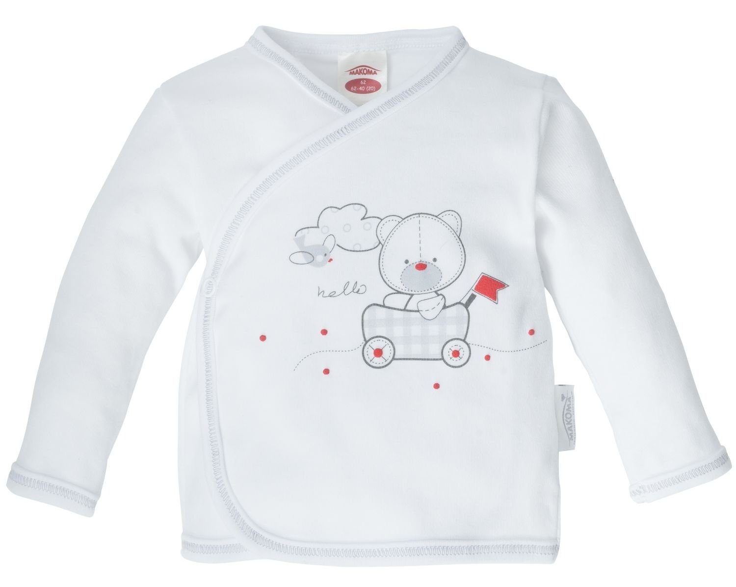 Langarmshirt Baby Wickeljacke Sweatshirt Langarm Neutral für Jungen & Mädchen