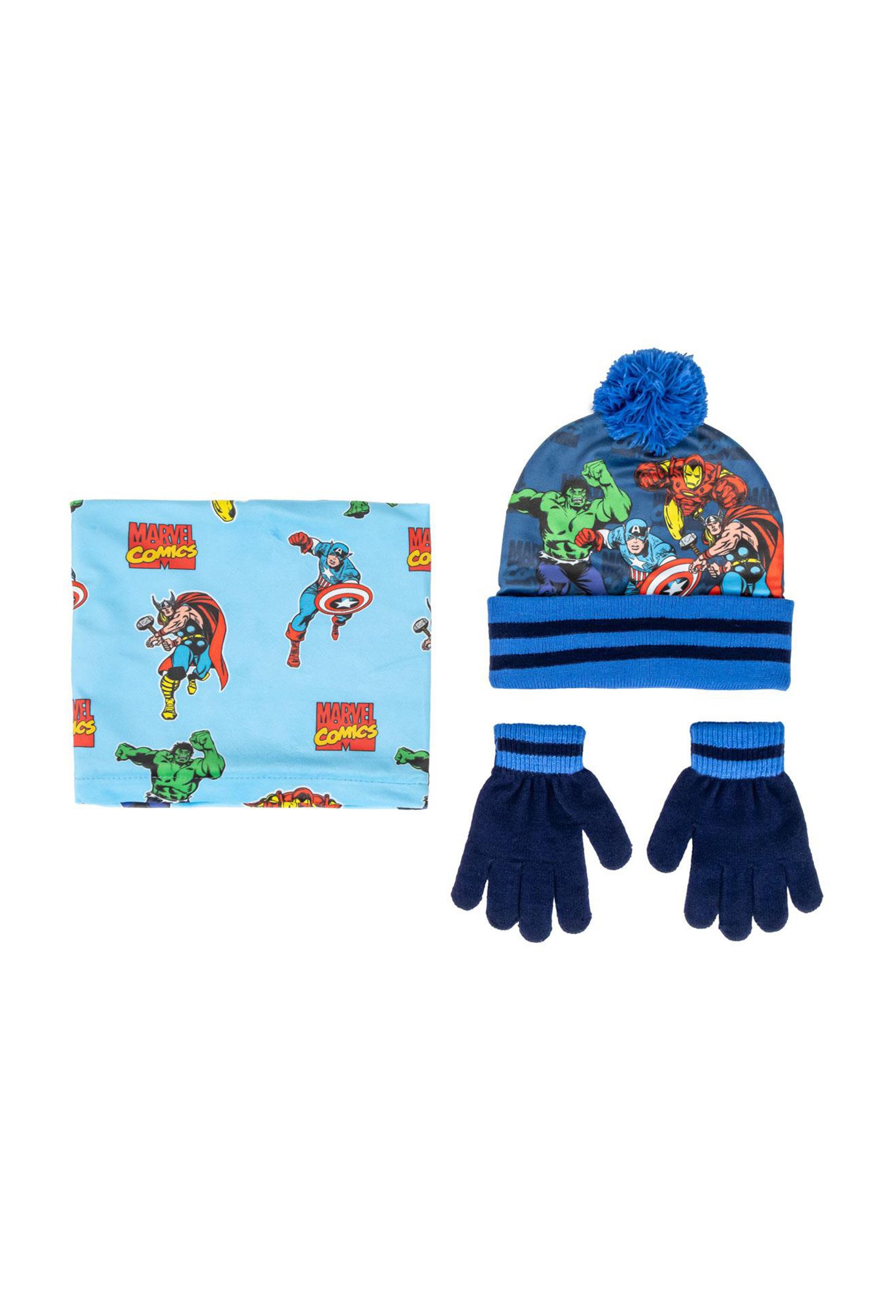 Disney Schlupfmütze 3 Satz Stücke Snood Avengers (Set)