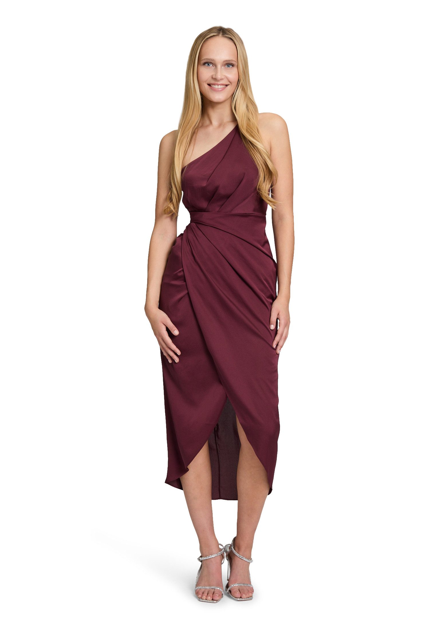 Vera Mont Abendkleid Damen Abendkleid mit Raffung Material günstig online kaufen