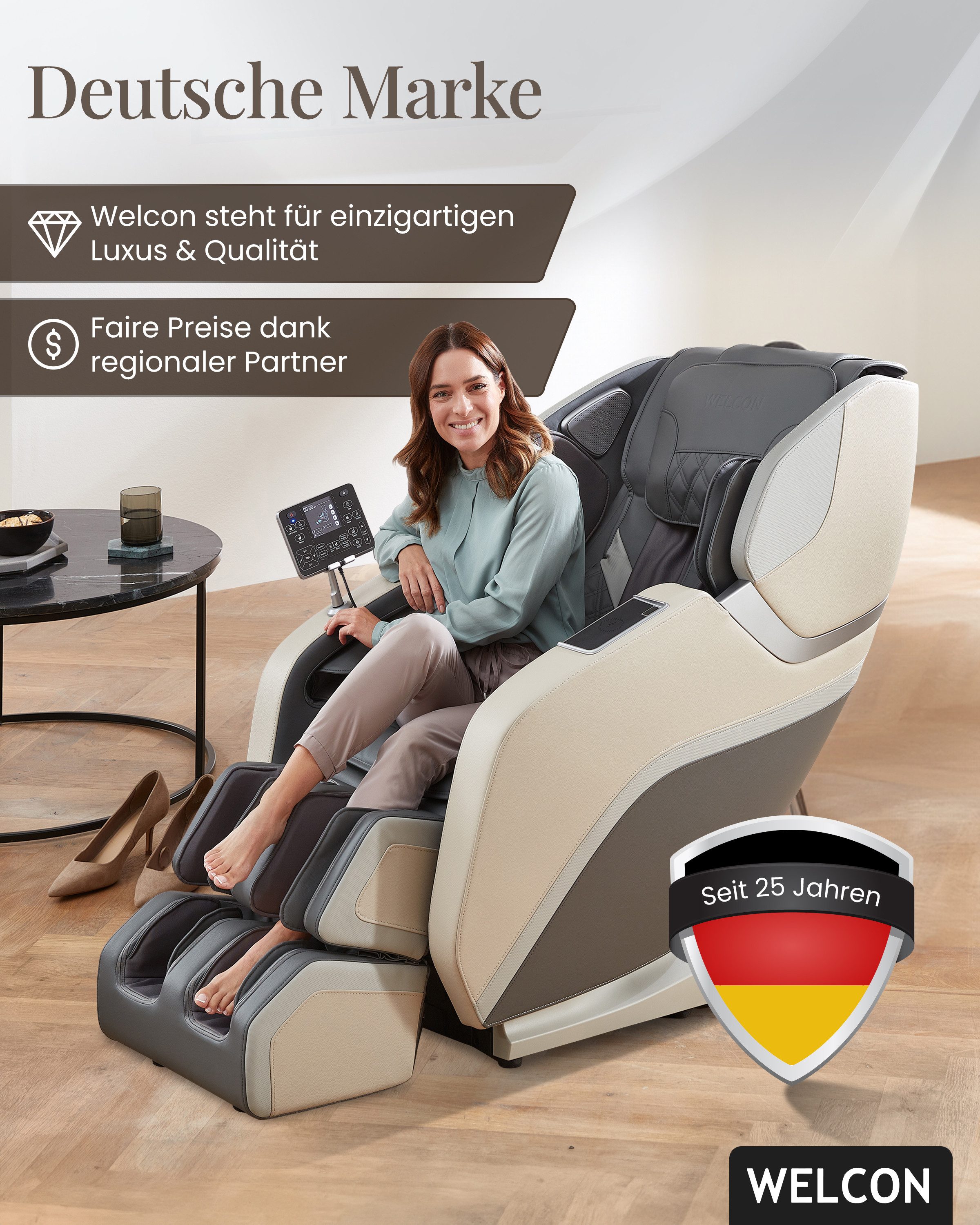 WELCON Massagesessel Massagesessel PRESTIGE III 4D mit Scan Funktion und He günstig online kaufen