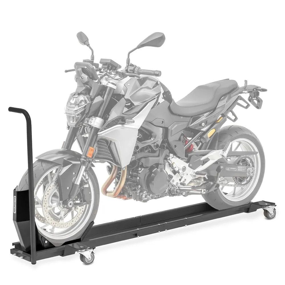 ConStands Rangierwagenheber Smart Mover - Motorrad Rangierschiene mit Wippe bis 450 kg Rangierhil