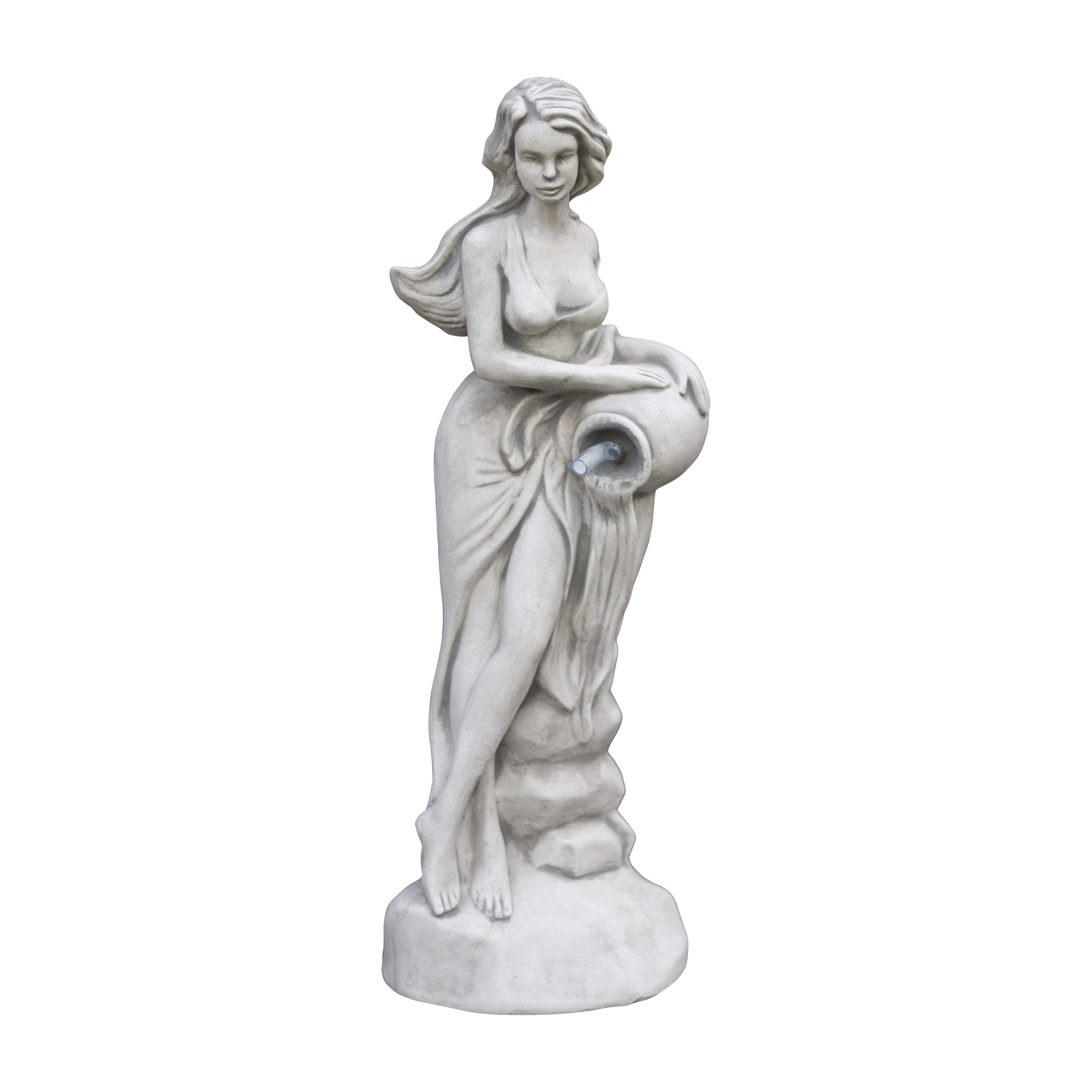gartendekoparadies.de Gartenfigur Statue Venus optional mit Wasserlauf, Steinfigur, H. 69 cm, 19 kg, Frostsicher