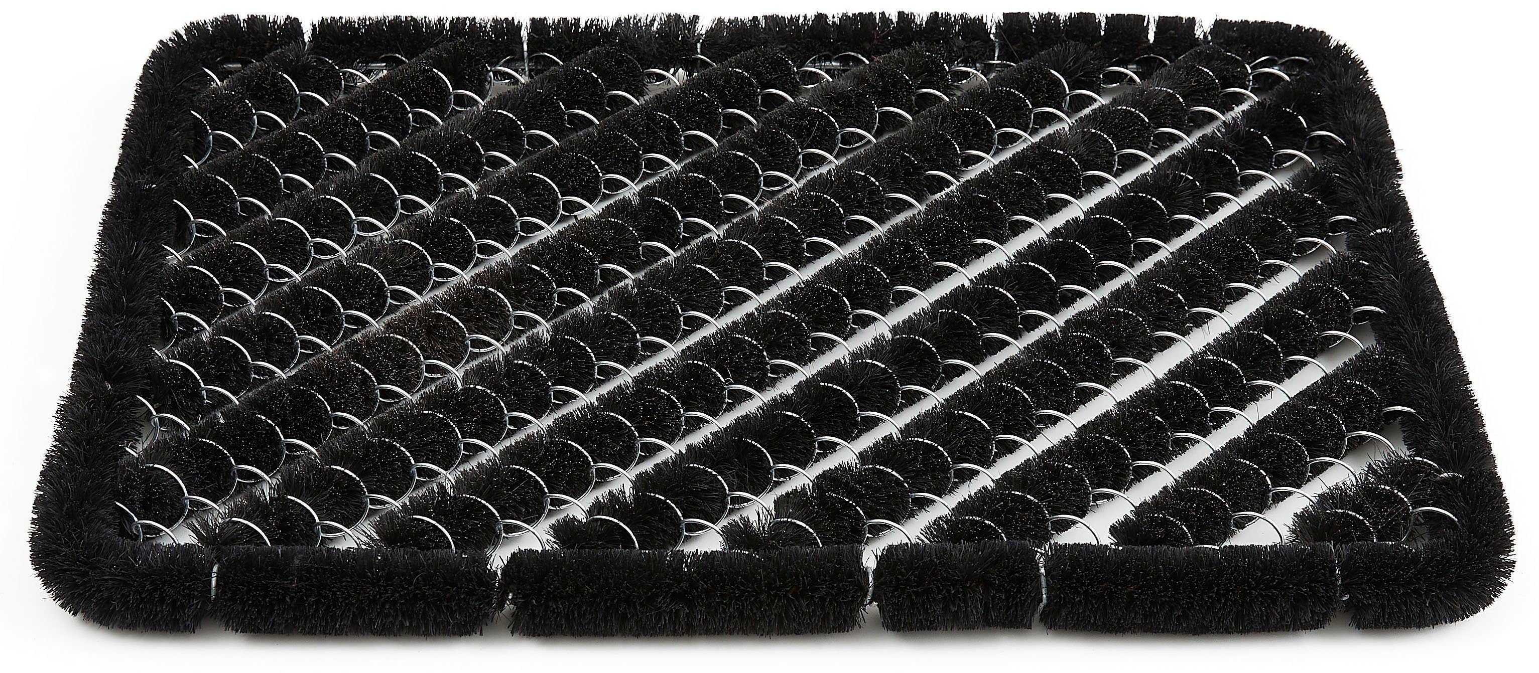 Fußmatte Kokos Drahtgitter, Andiamo, rechteckig, Höhe: 30 mm, Schmutzfangmatte, robust & strapazierfähig, In- und Outdoor geeignet