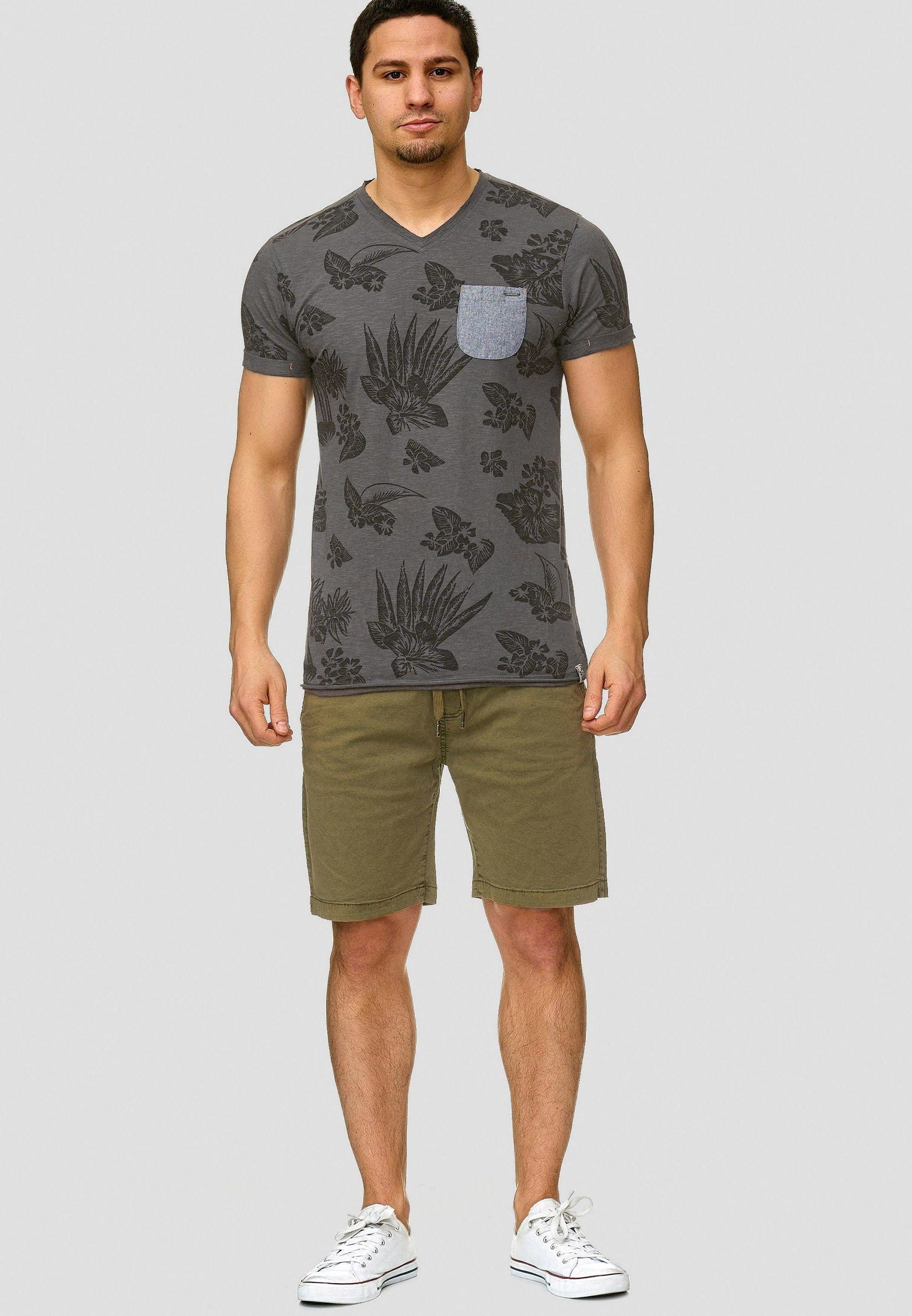 INDICODE Chinoshorts Herren Kelowna Chino Shorts Herrenshorts mit elastischem Bund und Kordelzug – Bild 4 von 5