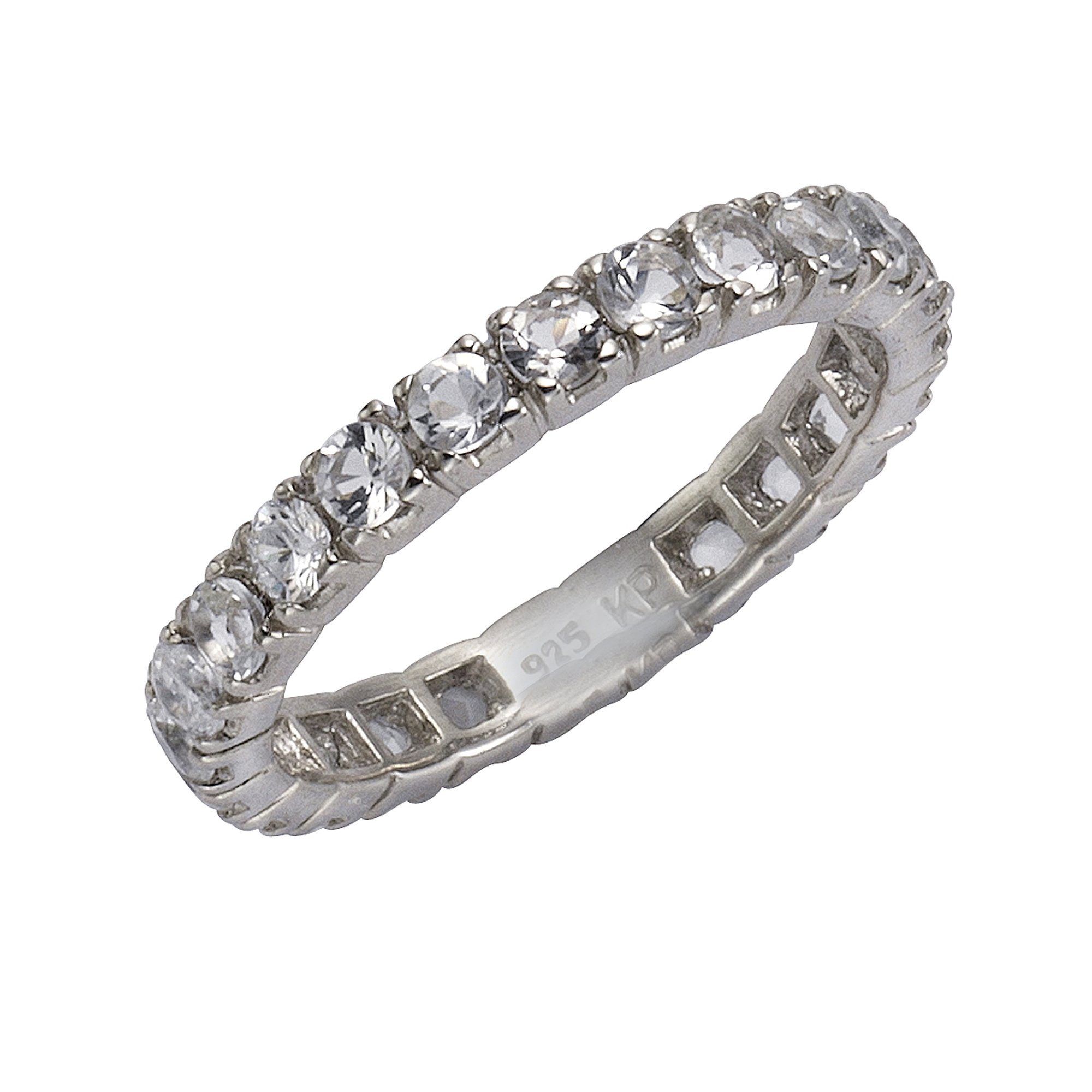 Zeeme Fingerring 925/- Sterling Silber Weißtopas