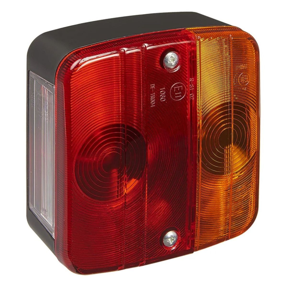 ProPlus Rückleuchte 4 Funktionen Bremslicht ca. 98 x 104 mm für Anhänger inkl. Glühbirne, E11 geprüft