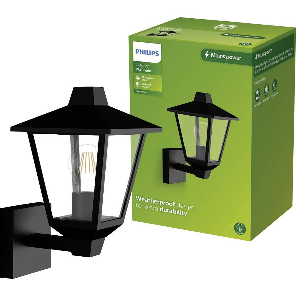 Philips Lighting Außen-Deckenleuchte Philips Outdoor Wandleuchte up, max. 25W, exkl., Inkl. Bewegungsmelder