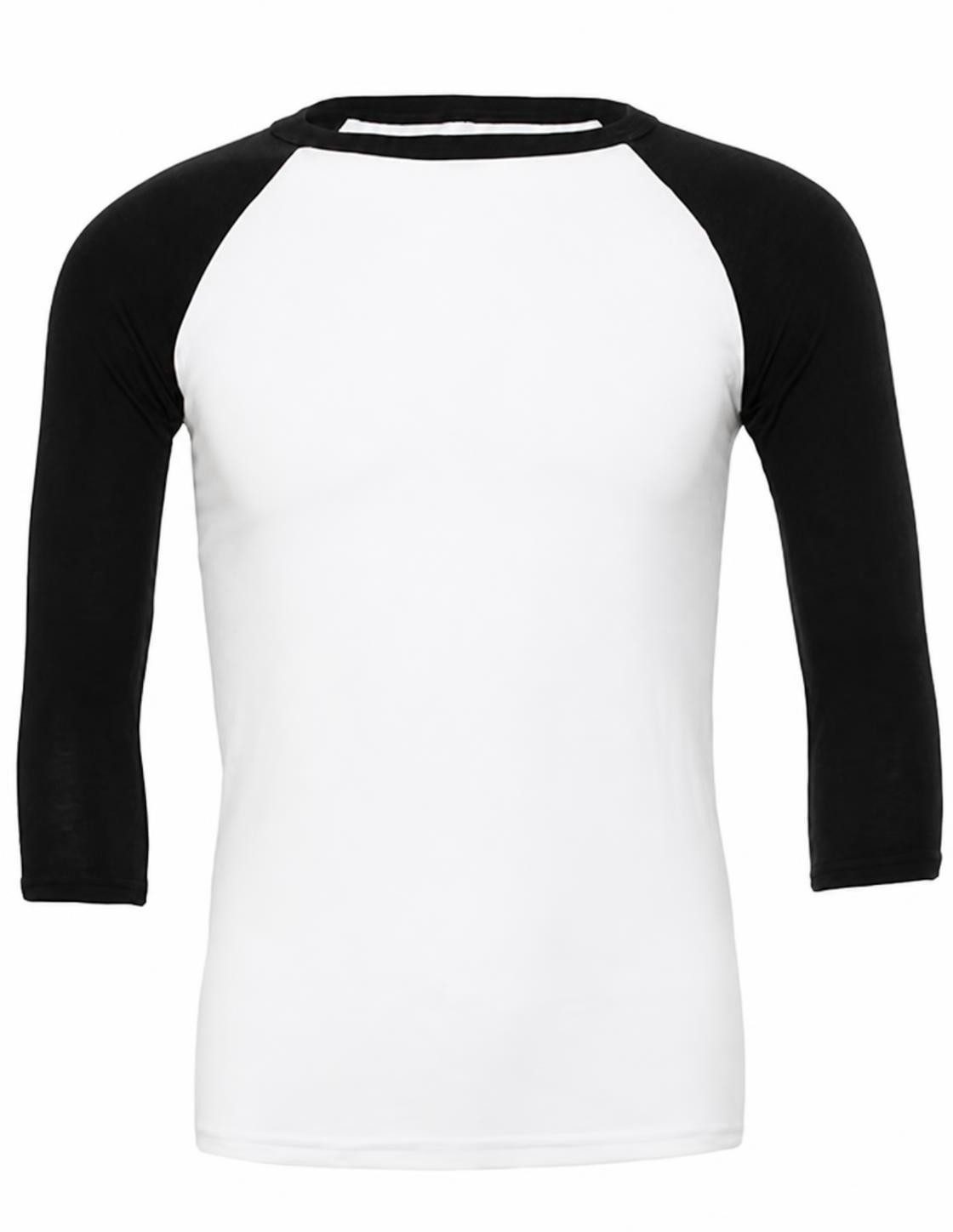 Bella + Canvas Langarmshirt Herren 3 / 4 Sleeve Baseball T-Shirt