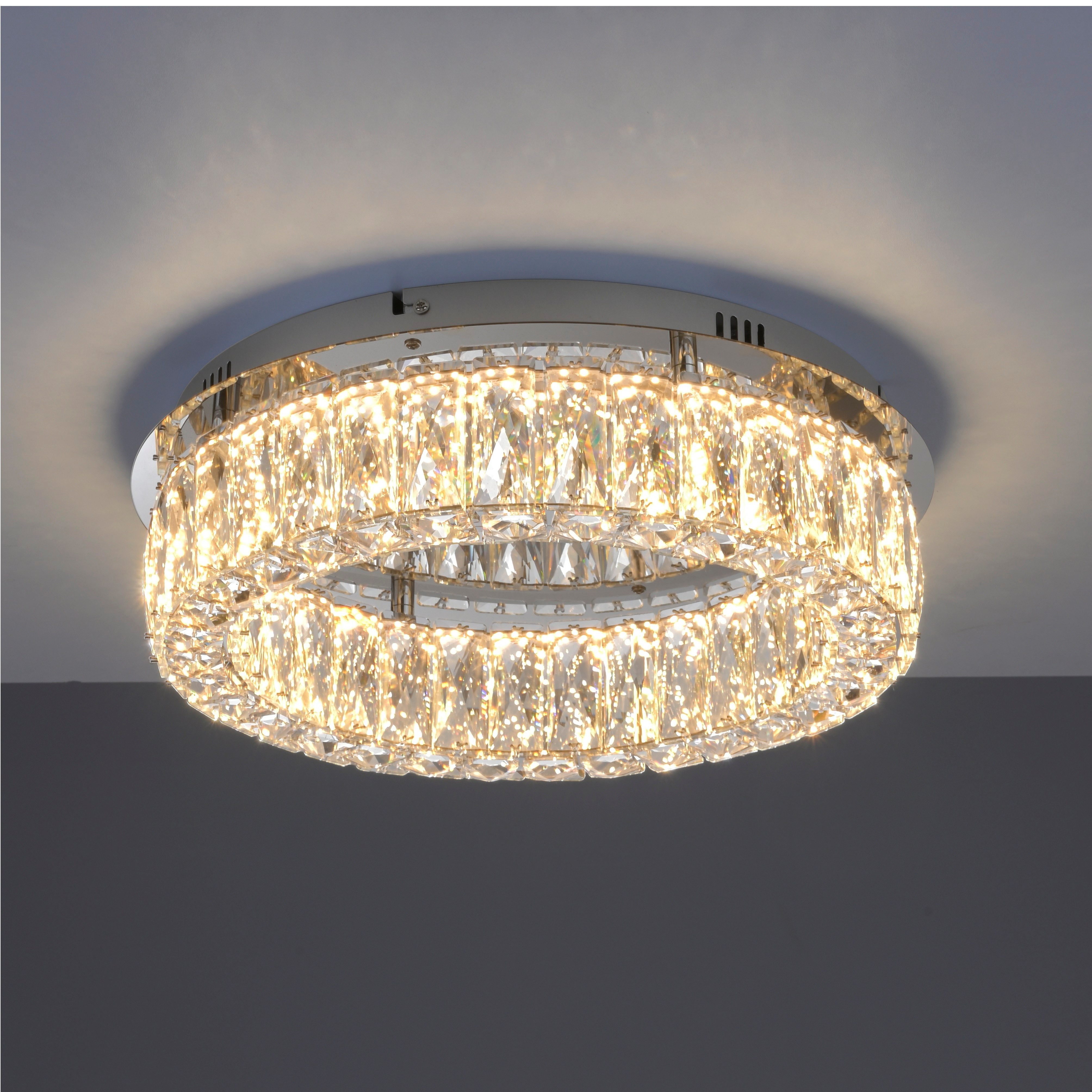 JUST LIGHT Deckenleuchte KULUNKA, Dimmfunktion, LED fest integriert, Warmweiß, LED, dimmbar, Switchmo