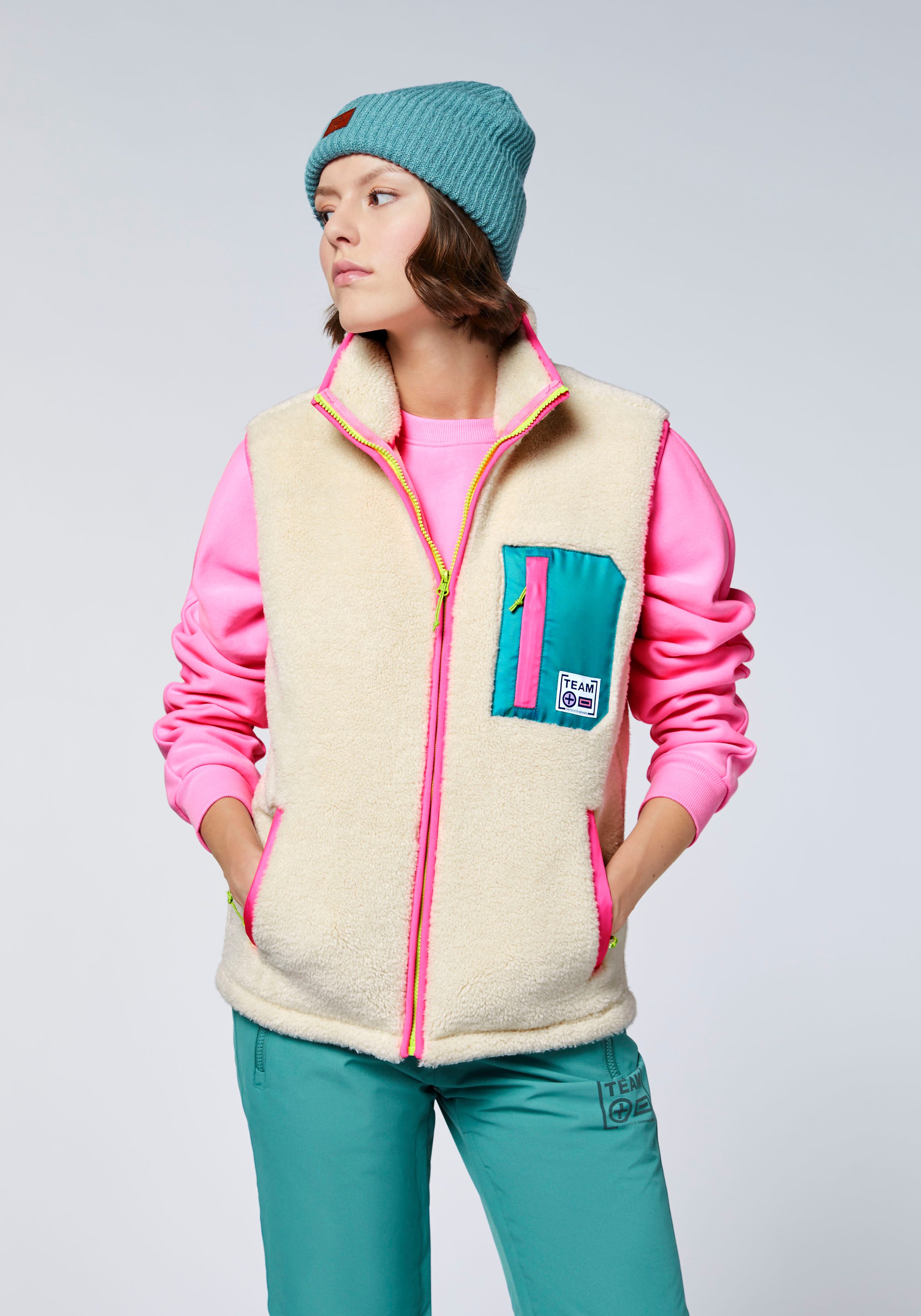 Chiemsee Fleeceweste - aus extra kuscheligem Sherpa Fleece
