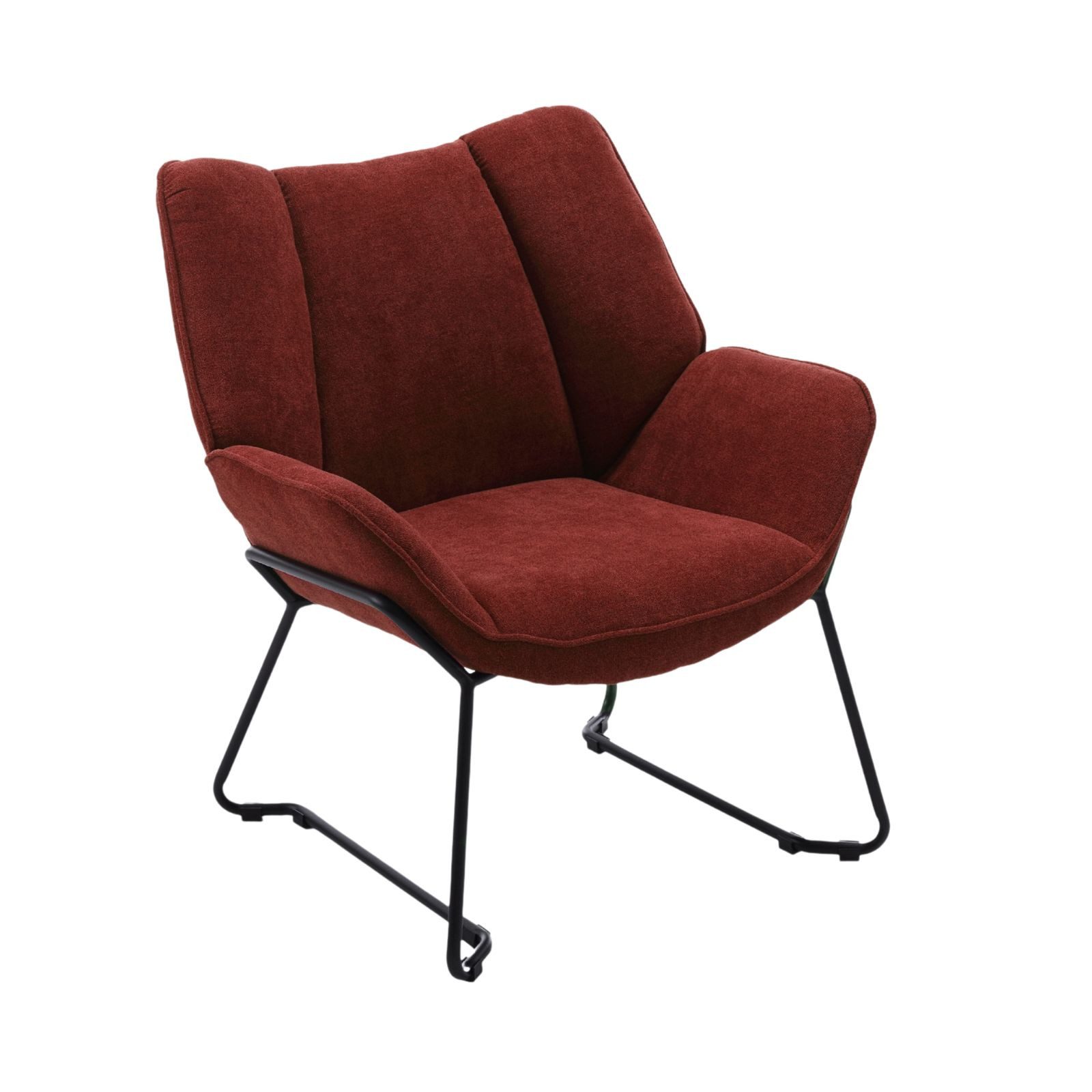 CHAIRUS Sessel Relaxsessel Ohrensessel Freizeitsessel Polsterstuhl mit Metallbeinen (1-St), Gepolsterter Lehnensessel für Wohnzimmer, Schlafzimmer