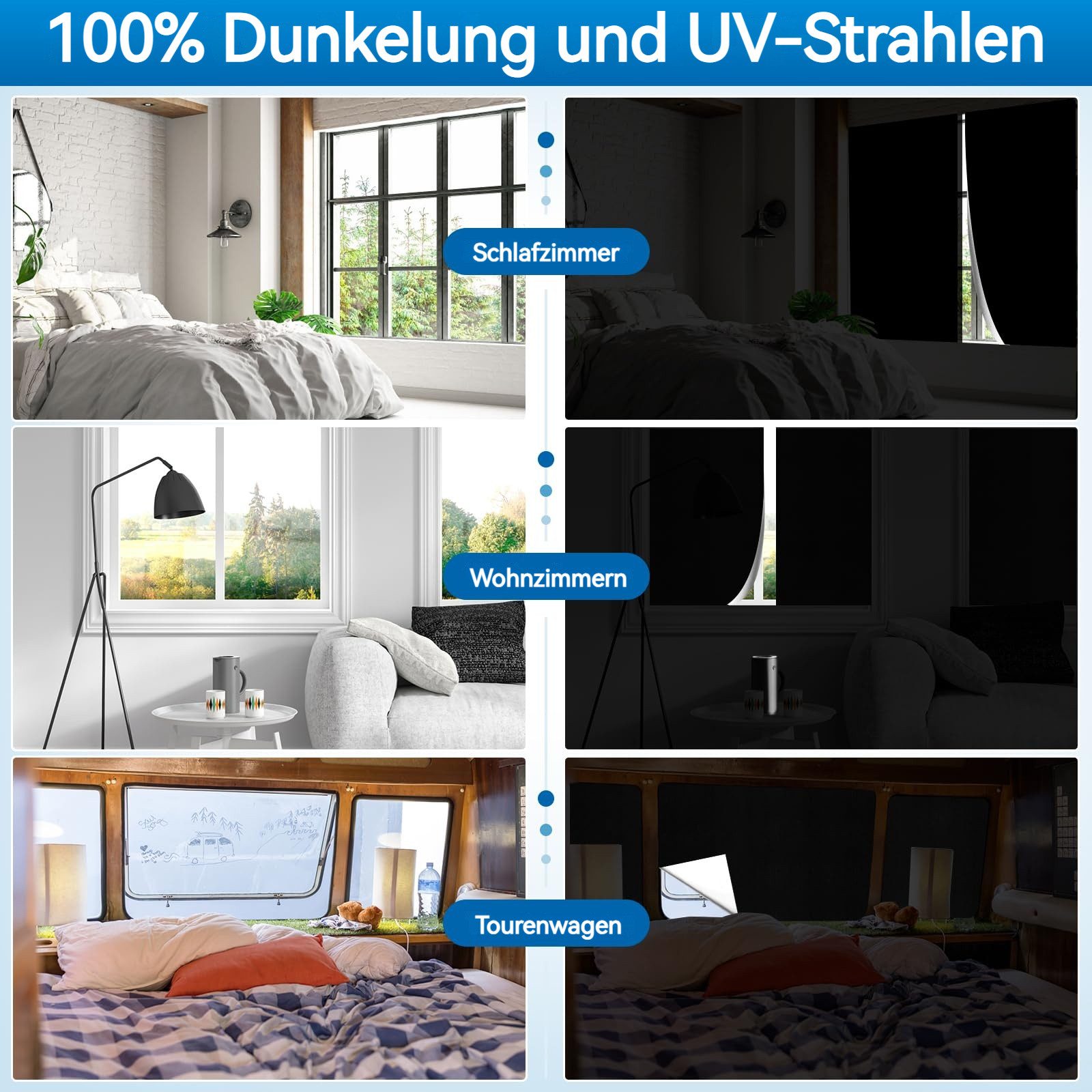Verdunklungsrollo 420D Oxford-Stoff-Verdunkelungsvorhänge, Fenster Verdunke günstig online kaufen