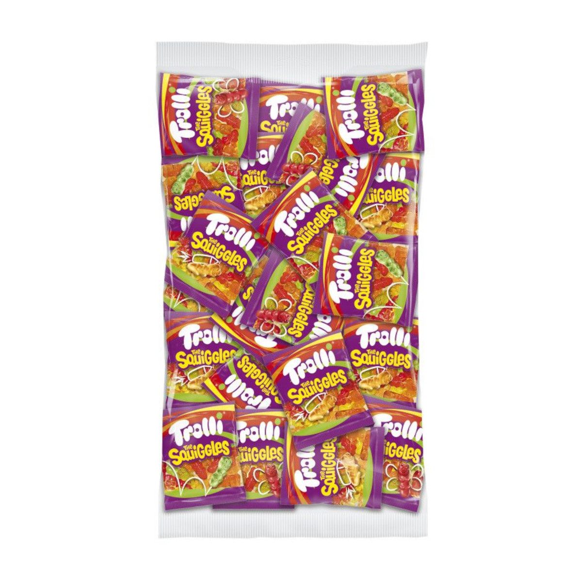TROLLI Süßigkeit, Trolli The Squiggles einzeln verpackt 100x10,5g Packung 1050g