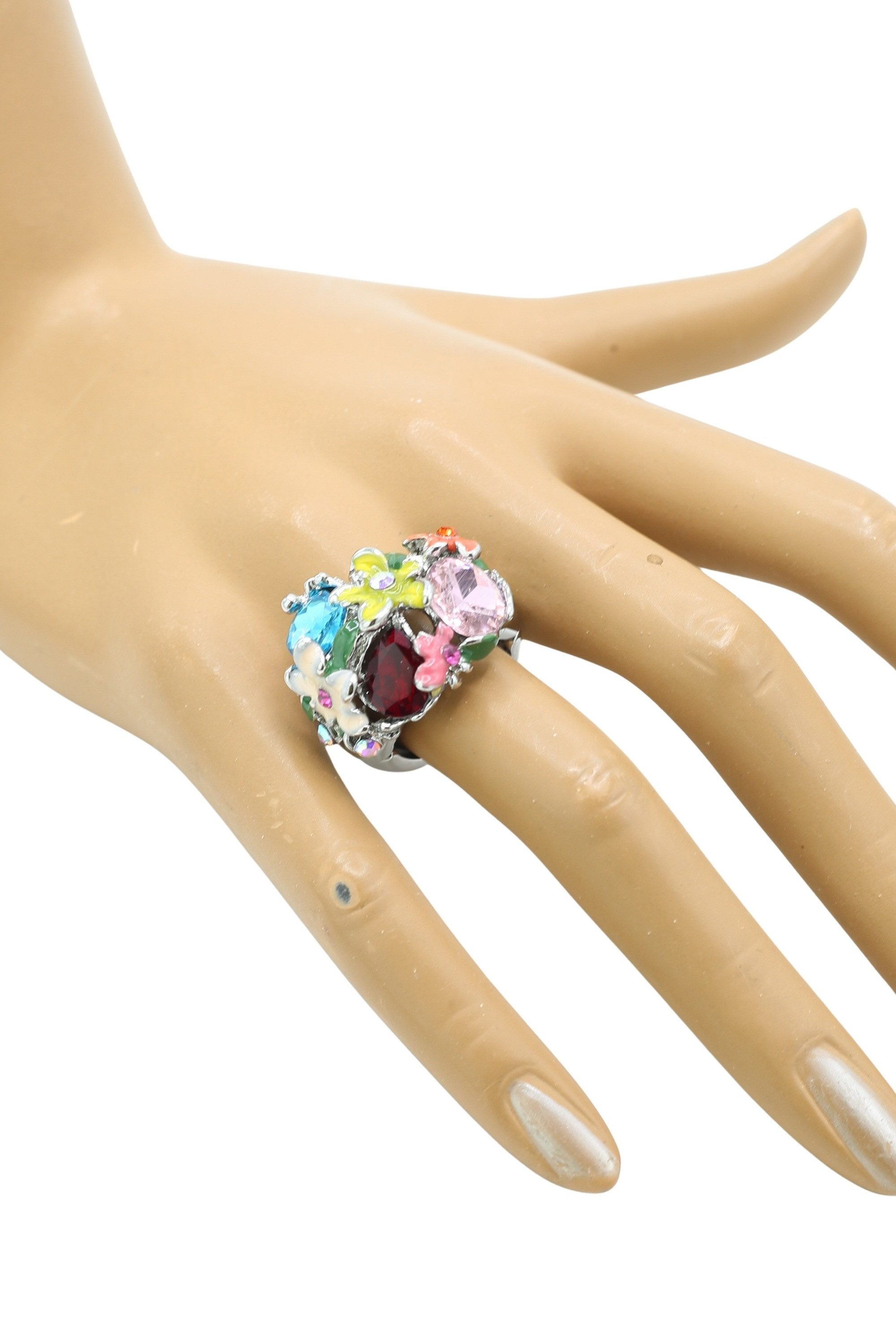 COLLEZIONE ALESSANDRO Fingerring Blumenwiese