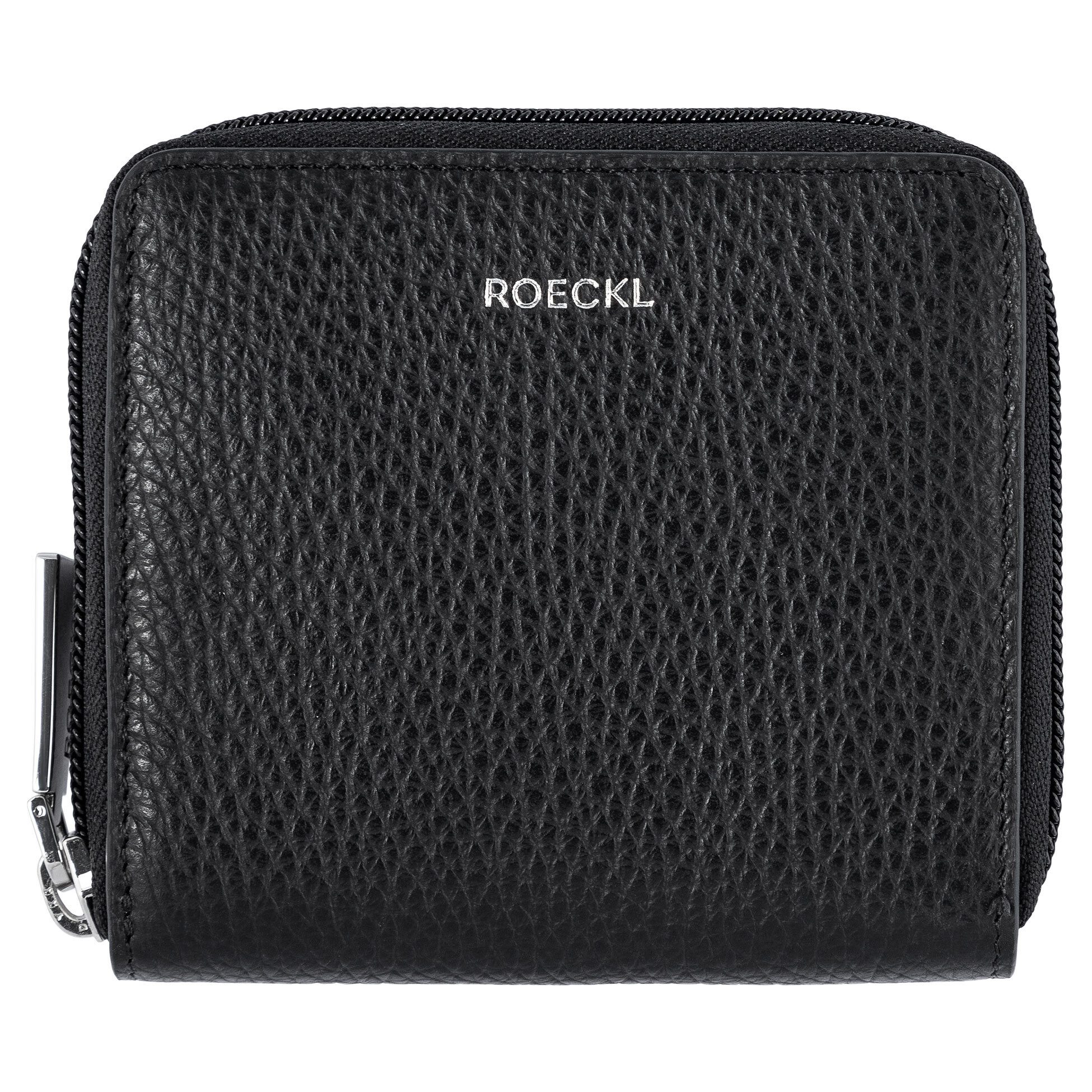 Roeckl Etui Ella mit RFID-Schutz Keine, Kleines Portmonnaie aus genarbtem Rindsleder