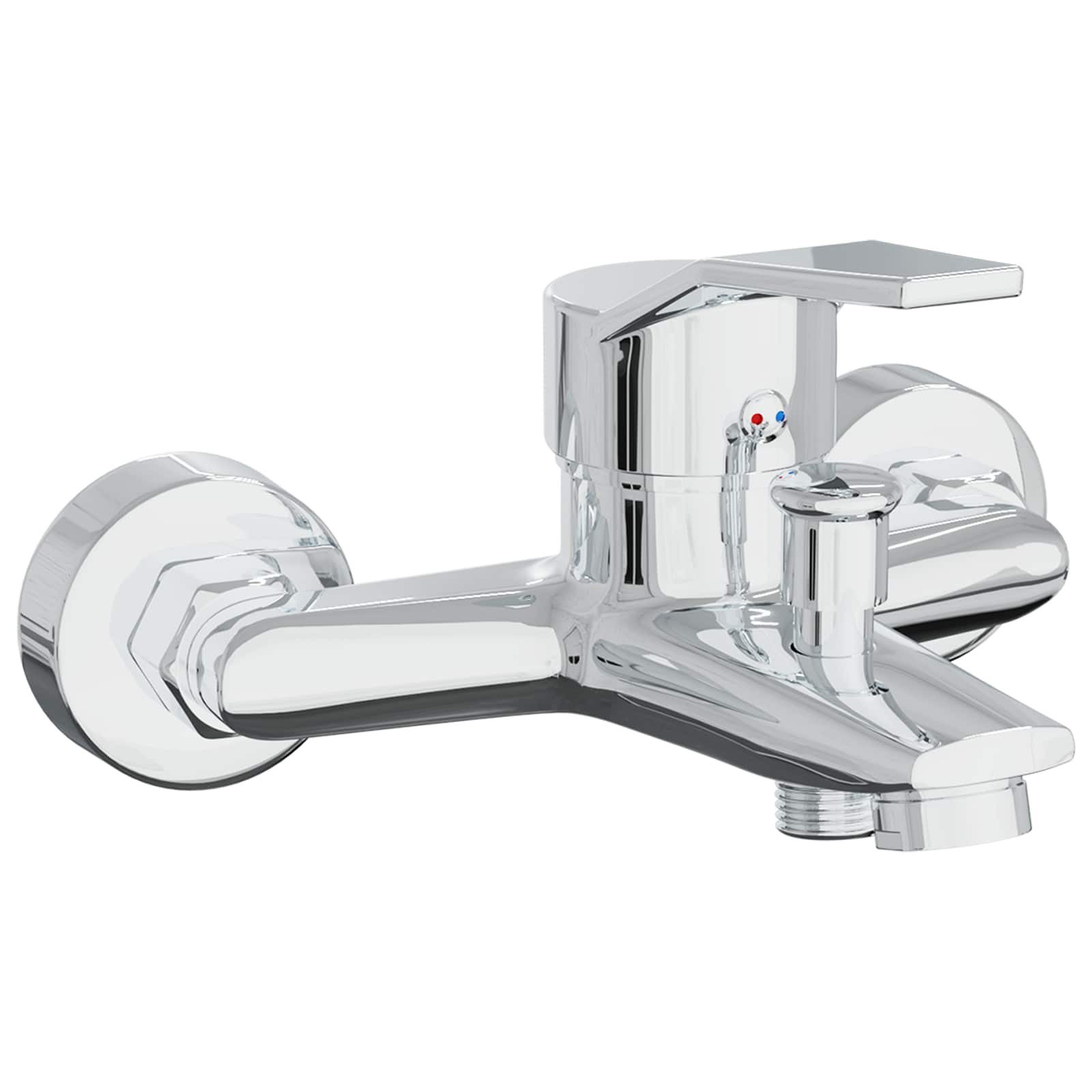vidaXL Regenduschkopf Duschmischer Chrom G 1 / 2 Zoll, (1-tlg)