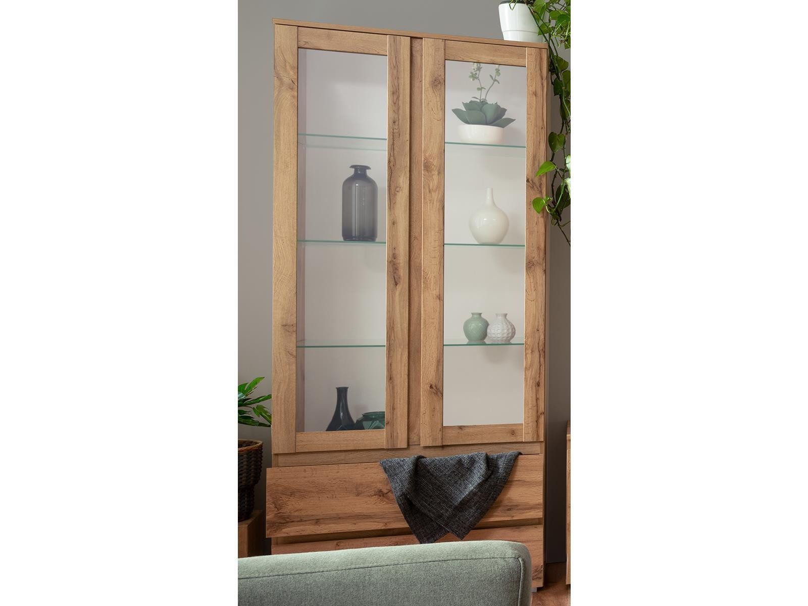 Finori Vitrine 80 x 191 x 40 cm (B/H/T)