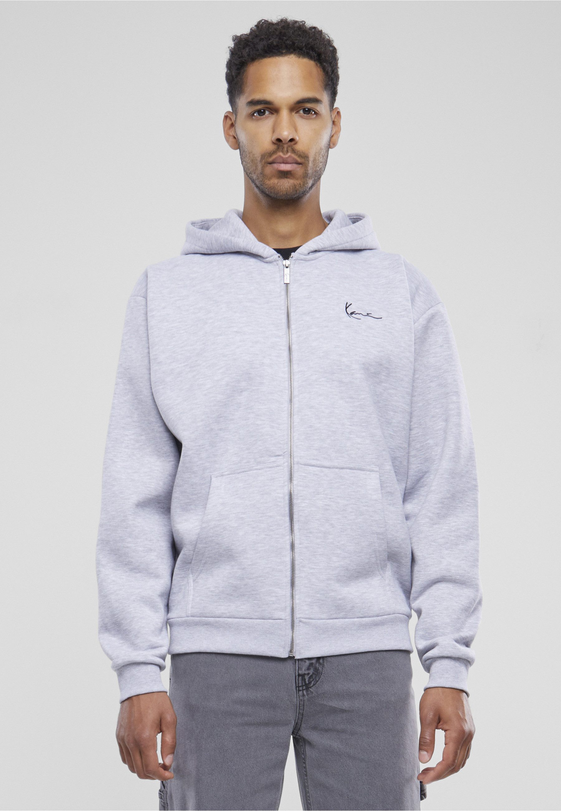 Karl Kani Outdoorjacke Karl Kani Herren Chest Signature Essential Zip Cardigan (1-St)
