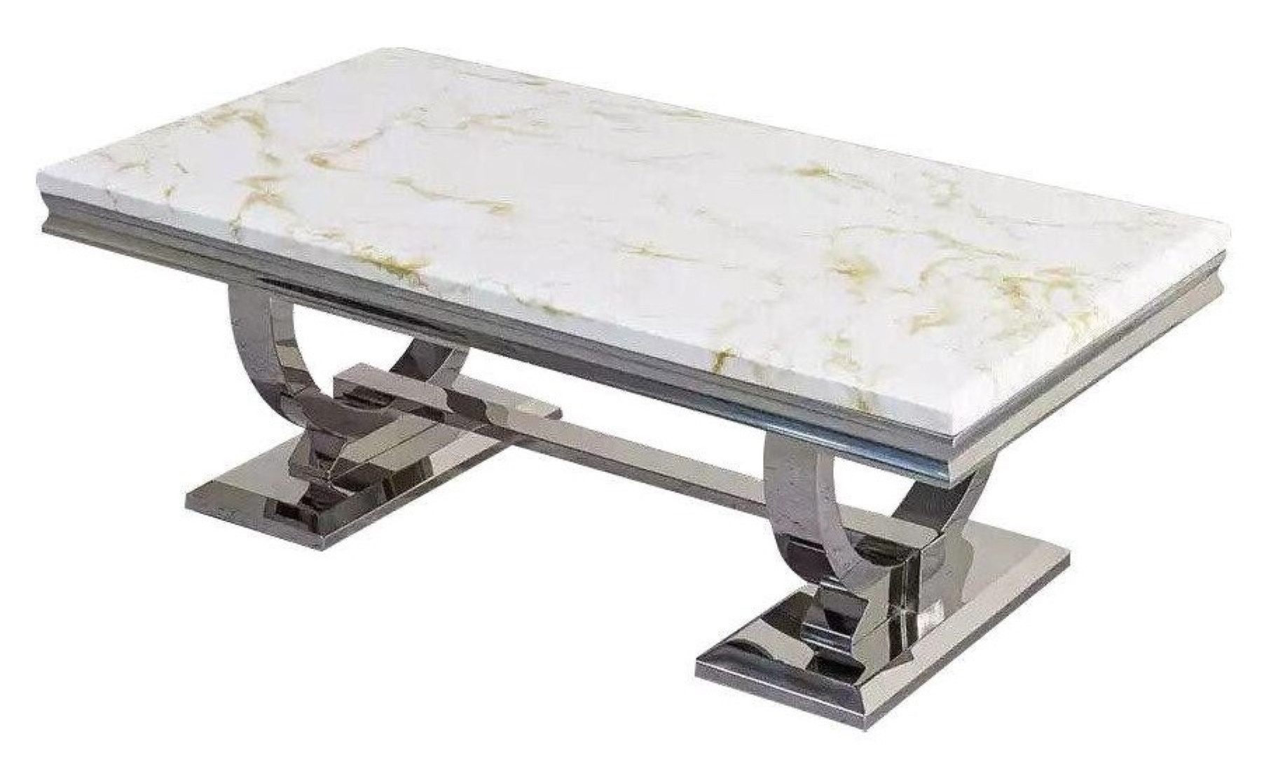 JVmoebel Couchtisch Luxus Couchtisch aus Edelstahl – Elegantes Design für Wohnzimmer (1-St), Made in Europa