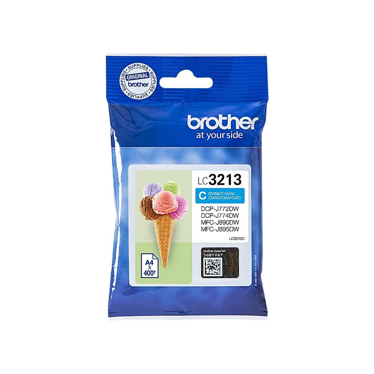 Brother LC-3213C Tintenpatrone (1-tlg., Original Druckerpatrone, cyan)