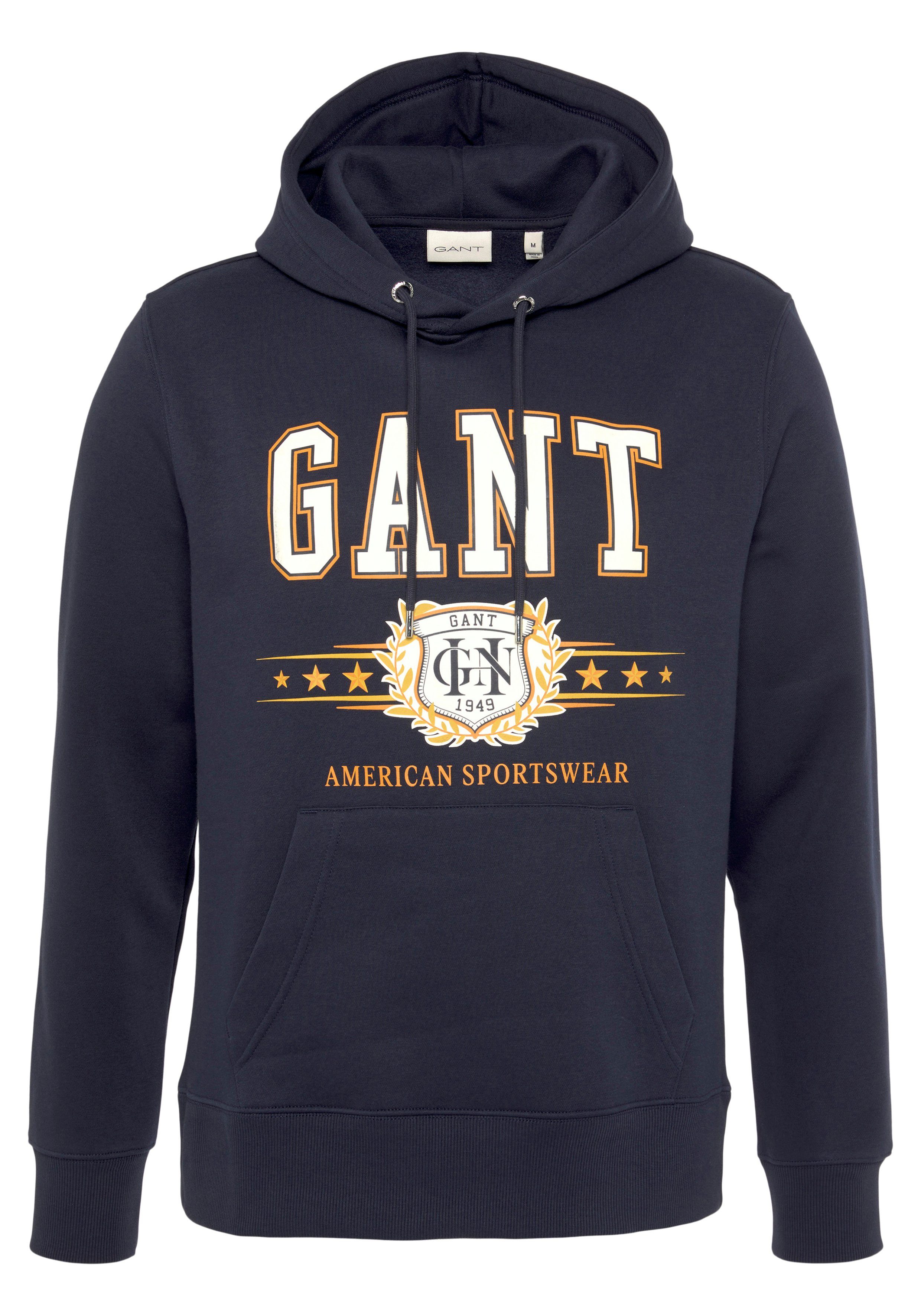 Gant Kapuzensweatshirt GANT CREST GRAPHIC HOODIE mit modernem Logodruck