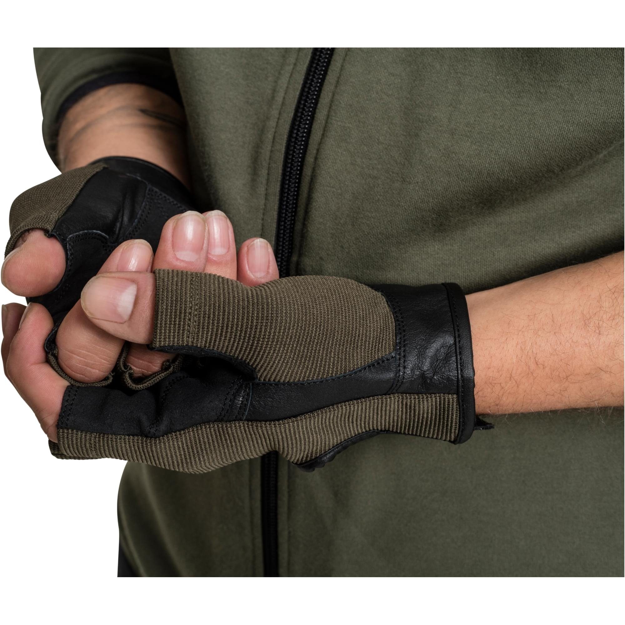 SPORTS Leder, GORILLA Fitness Trainingshandschuhe Handschuhe - Khaki Sporthandschuhe Farbwahl XS/S/M/L/XL, -