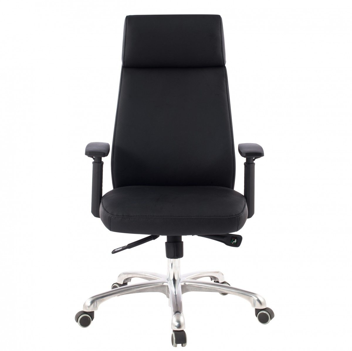 freiraum Chefsessel PORTO, 120kg, Leder schwarz - 68x118x75cm (BxHxT)