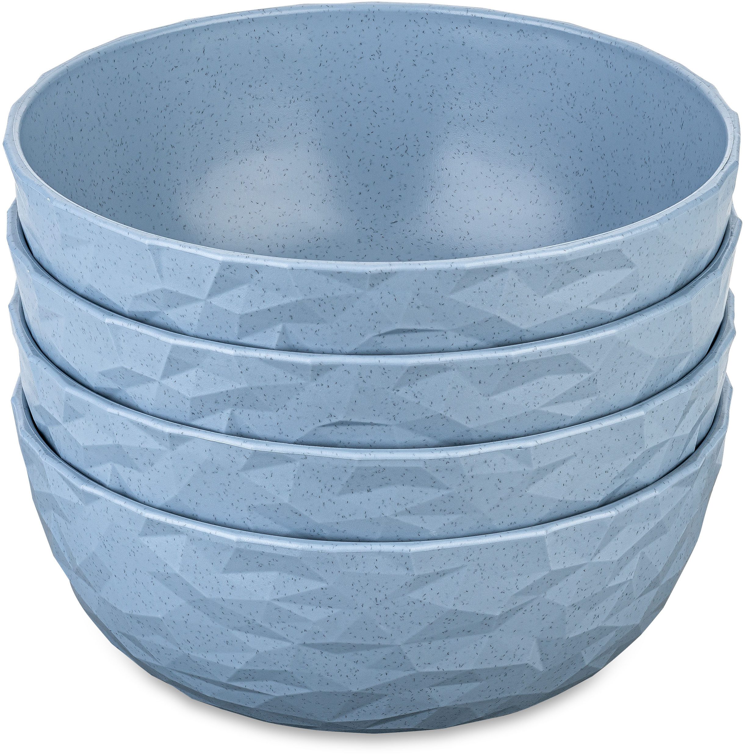KOZIOL Schale CLUB BOWL, Kunststoff, (Set, 4-tlg), 700 ml, spülmaschinengeeignet, melaminfrei