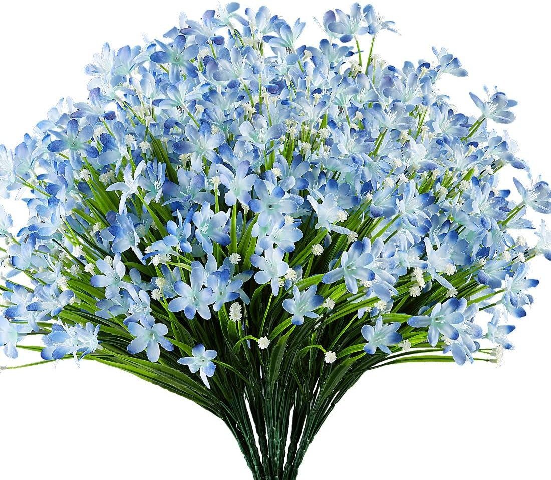 Kunstblumenstrauß 3 Bündel Blumen Geranie Blumen, Dekoration künstliche Faux, Coonoor, Außenbereich Kunstblumenstrauß, ideal für gärten Kunstpflanzen