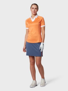 Callaway Poloshirt Callaway V-Placket Colourblock Women's Polo In Nectarine Damen (1-tlg) Opti-Dri™ I Swing Tech™