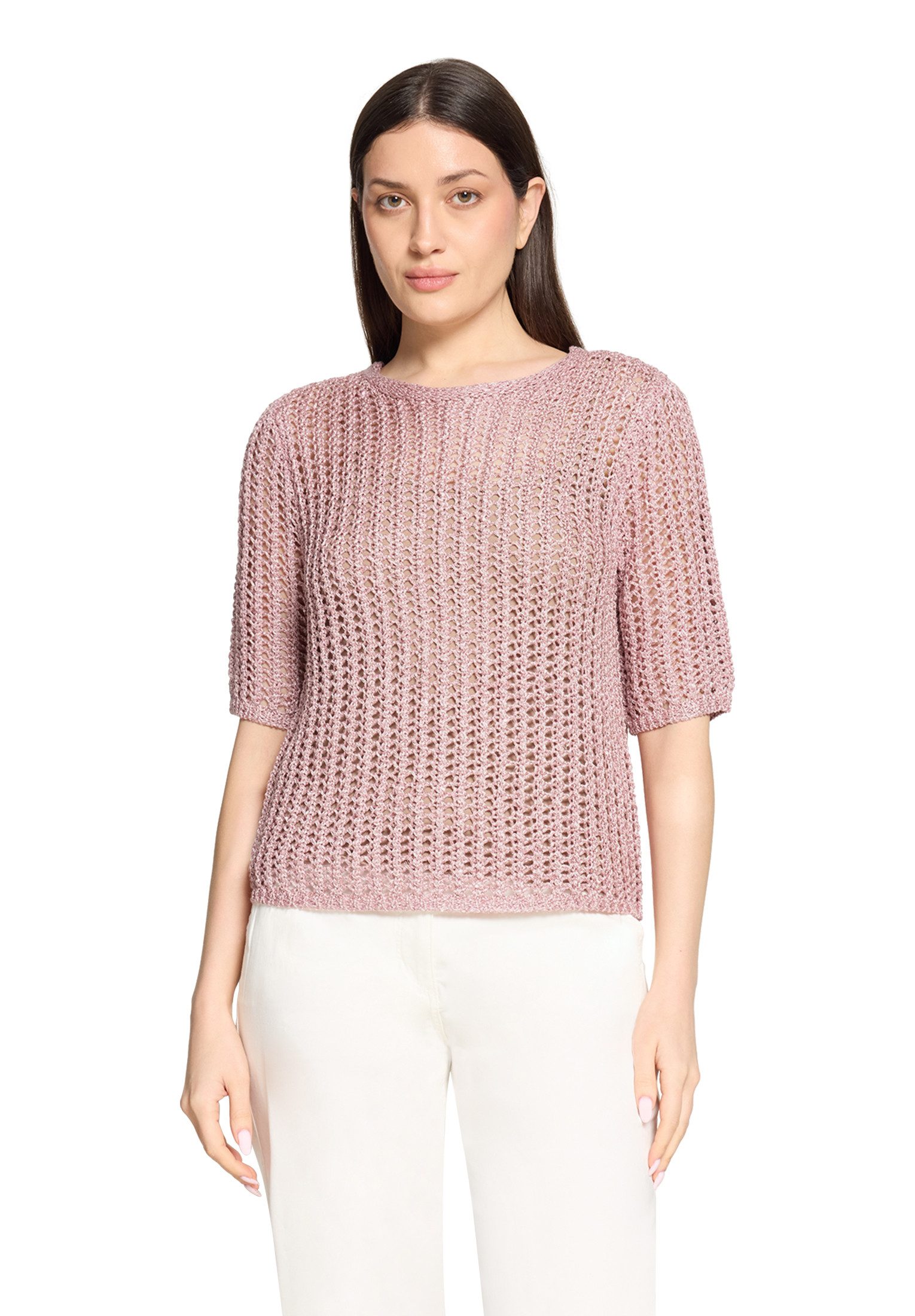 Betty Barclay Kurzarmshirt Damen mit Lochmuster (1-tlg)