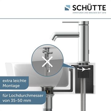 Schütte Waschtischarmatur LOS ANGELES Wasserhahn Bad, energiesparend, wassersparend