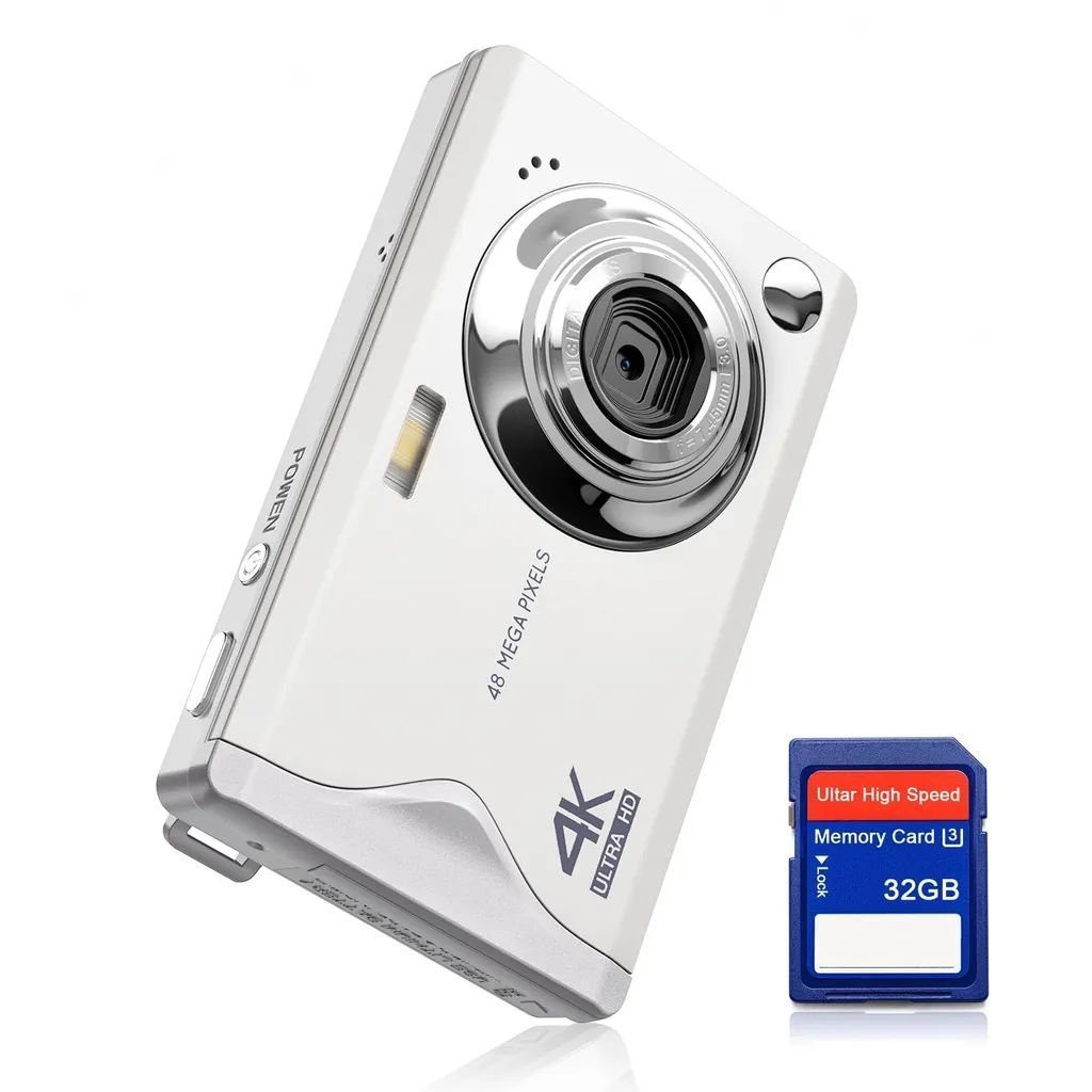 Pixel 4K-Aufruf Mio. 48 Karte-Kamera Kamerafunktionen, Pro MP, mit weiß Life 48 Fine MP) Vollformat-Digitalkamera (48 beiden