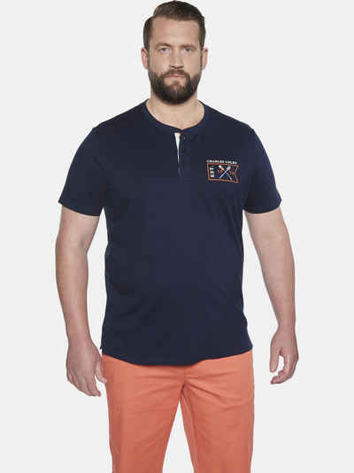 Charles Colby T-Shirt EARL MAXEN mit Knopfleiste