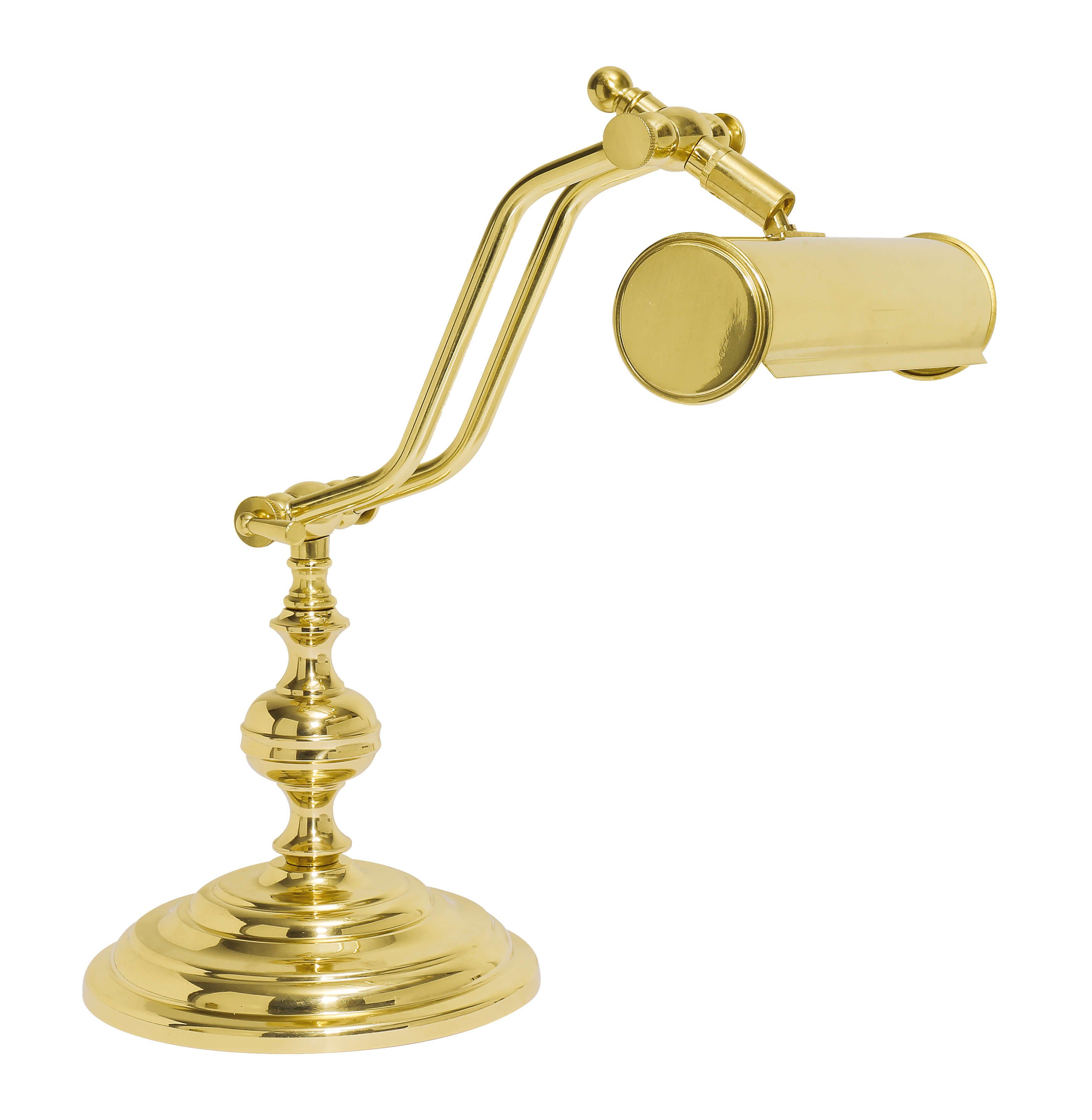 Tischlampe Schreibtischlampe Echt flexibel SCRIVANIA, Licht-Erlebnisse Schreibtisch LAMPADE Lampe Leuchtmittel, Messing ohne Gold