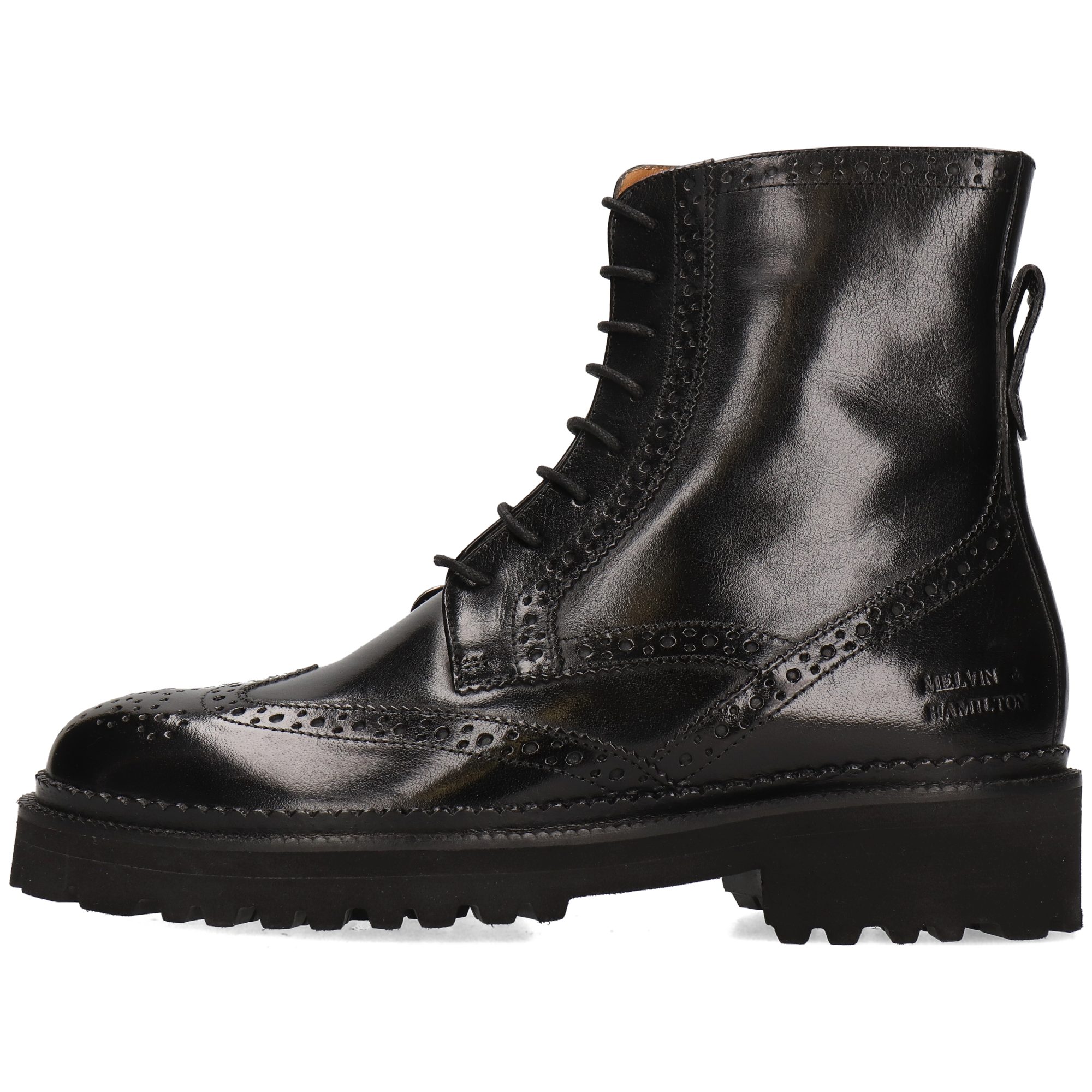 Melvin & Hamilton Maria 14 Leder-Schnürstiefeletten für Damen Stiefelette Plateausohlen, Echtes Leder