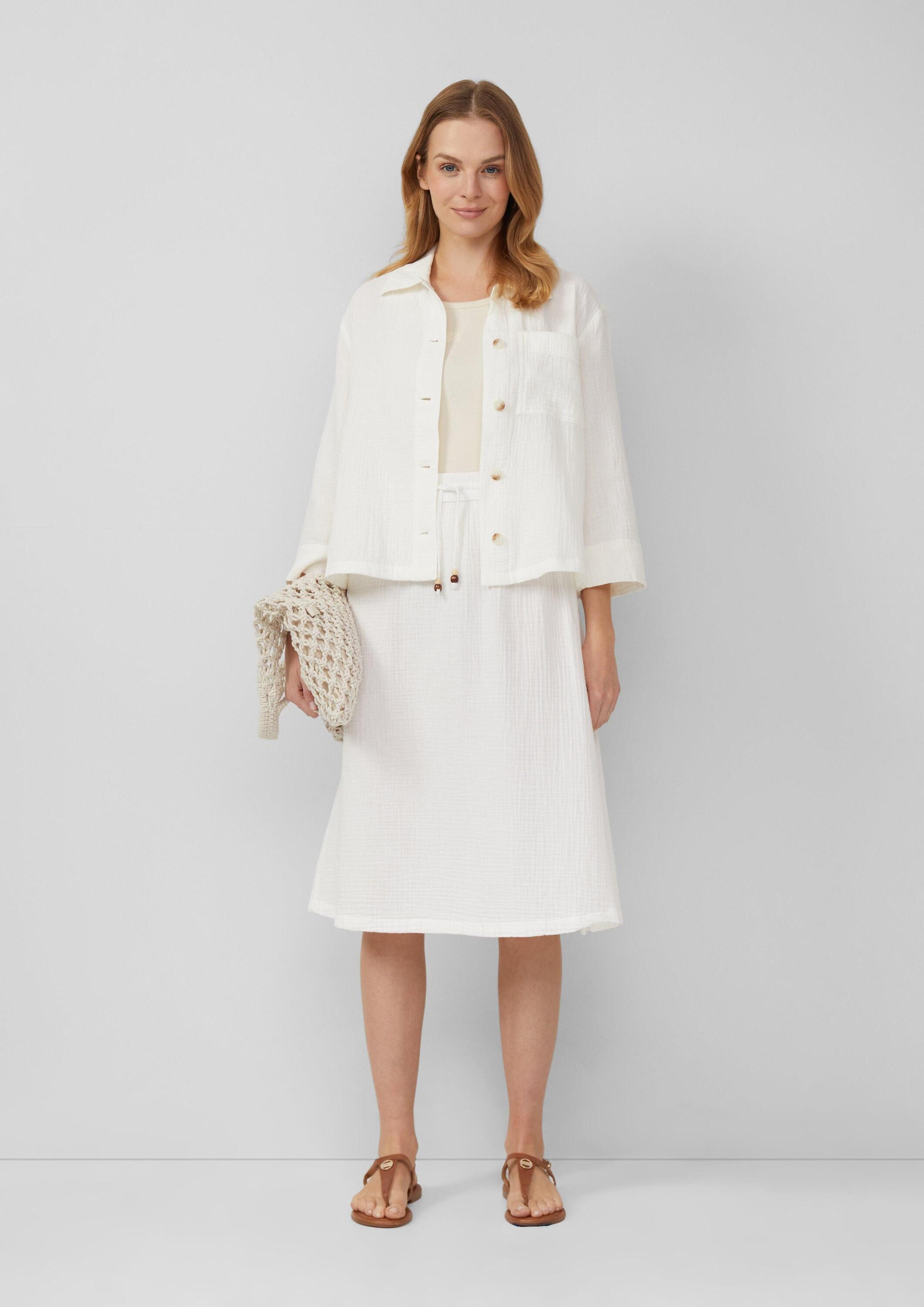 s.Oliver Midirock Rock Strukturierter Musselinrock mit seitlichem Schlitz