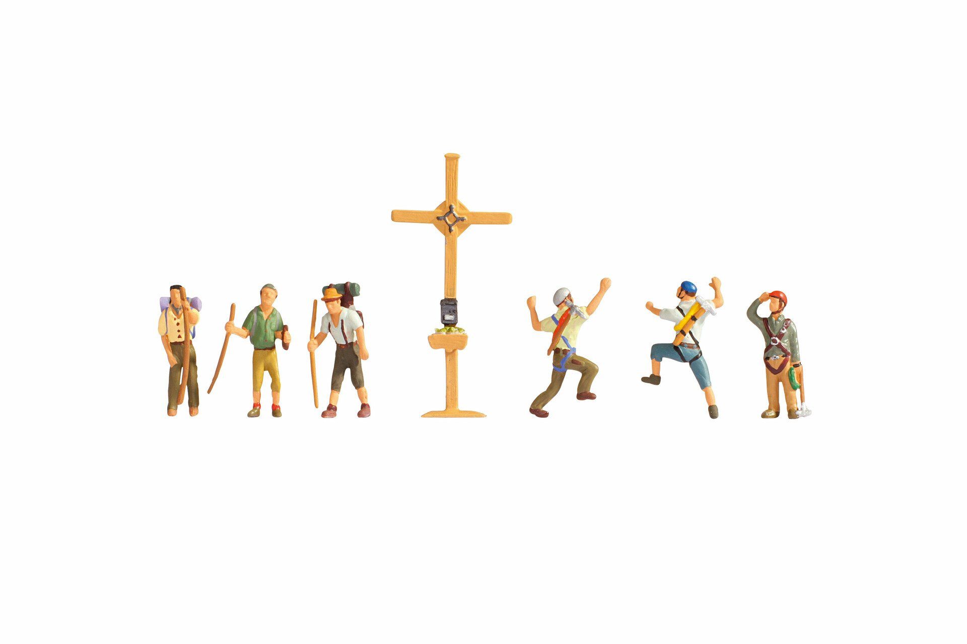 NOCH Dekofigur Bergwanderer mit Gipfelkreuz, realistisches günstig online kaufen