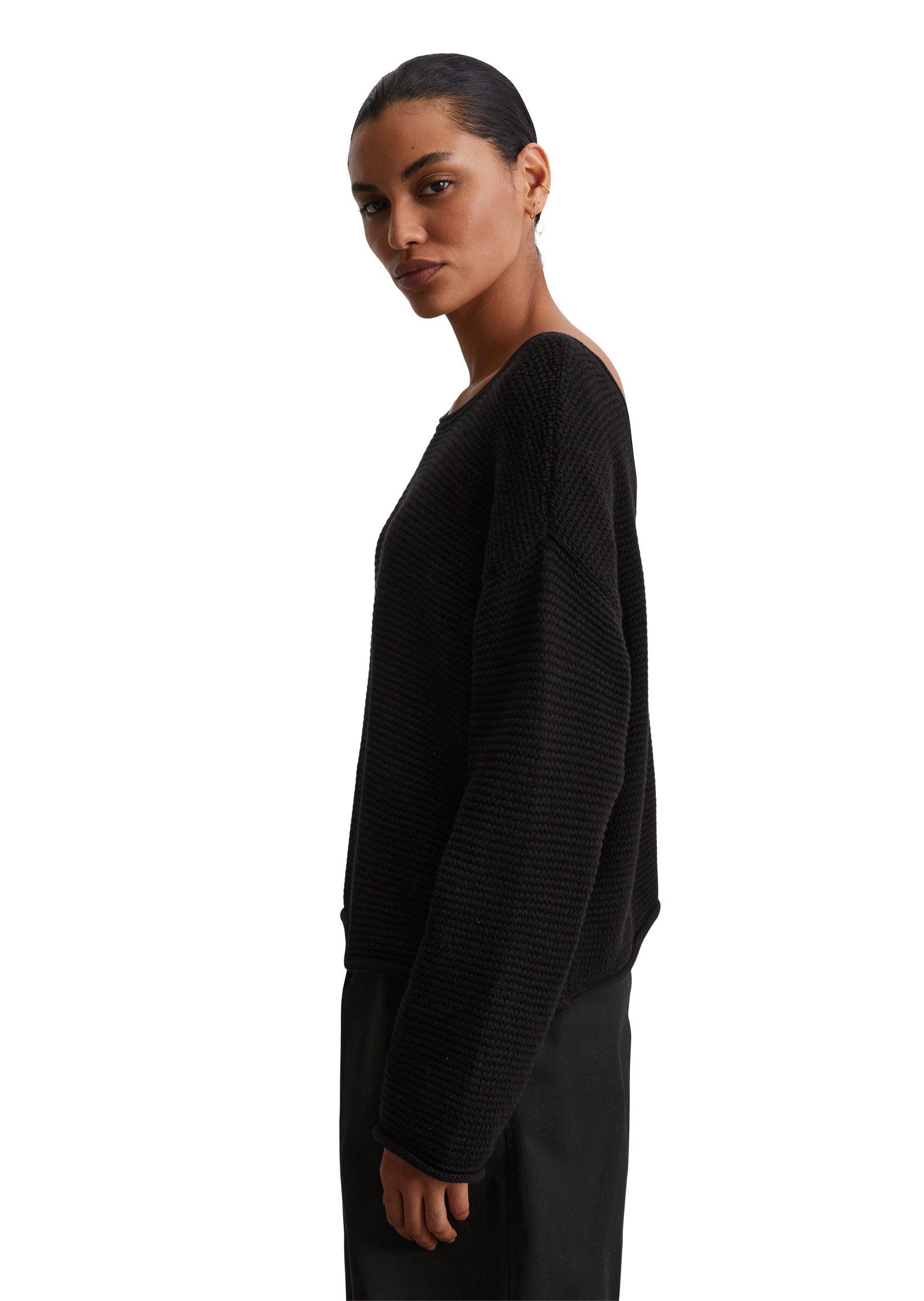 Marc O'Polo Rundhalspullover aus Organic Cotton günstig online kaufen